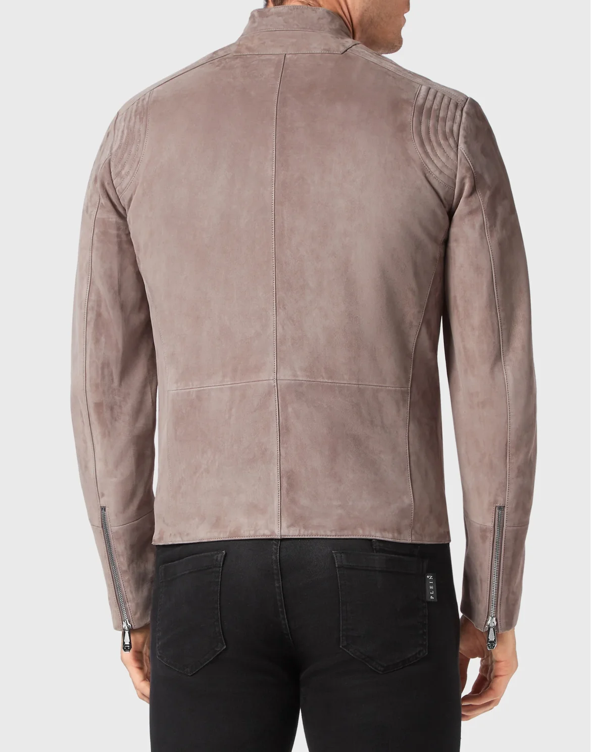 Suede Padded Jacket, цвет: Серый