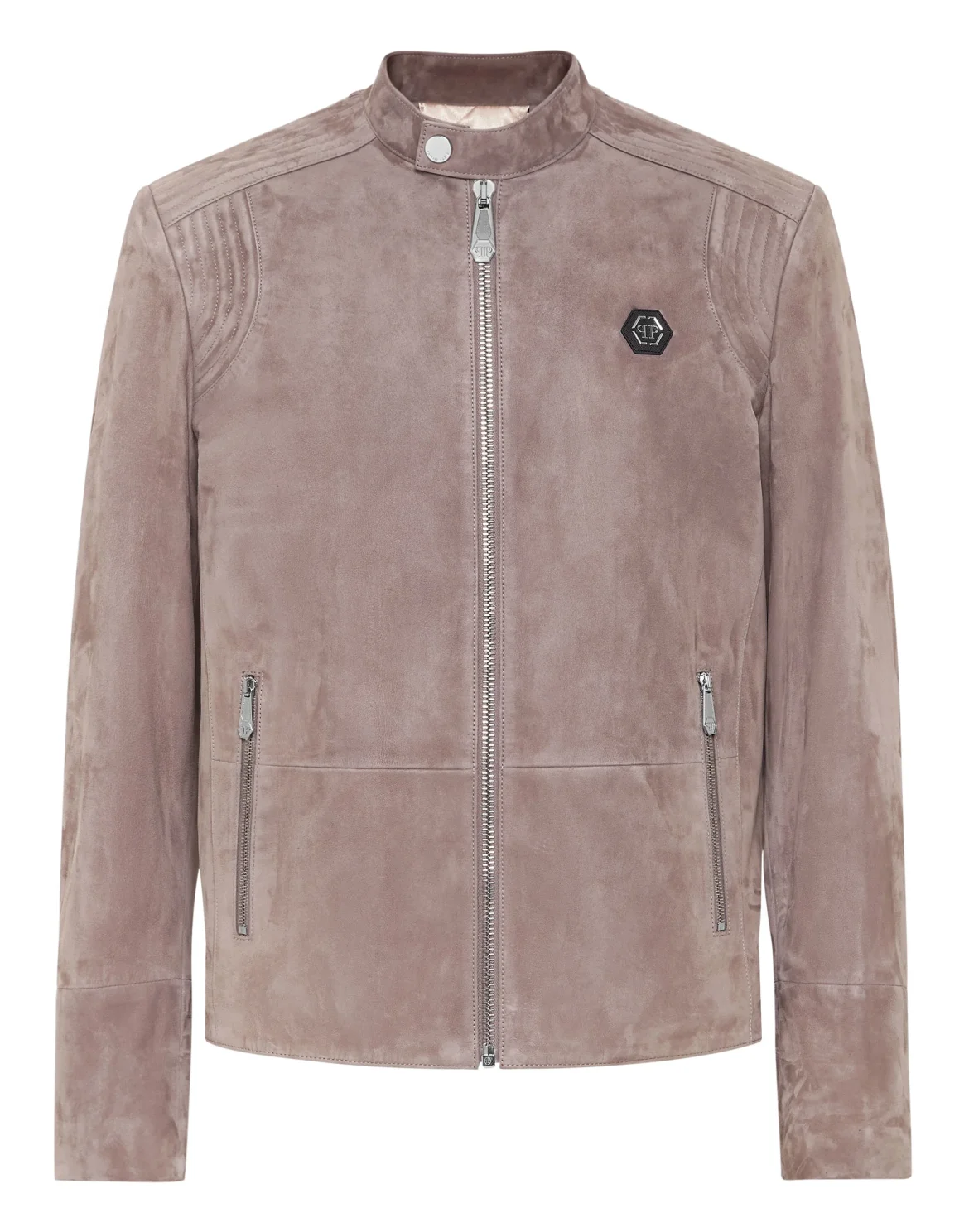 Suede Padded Jacket, цвет: Серый