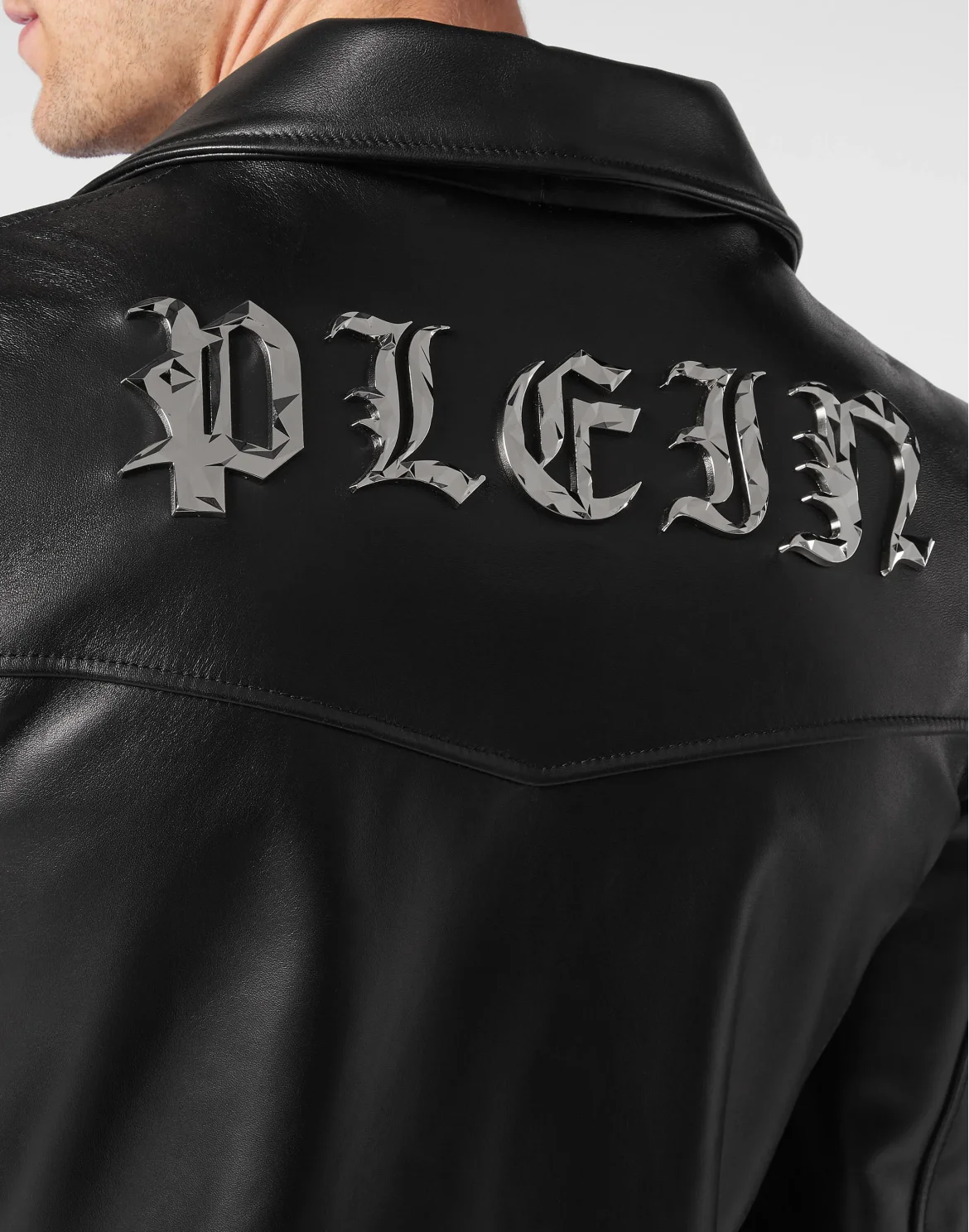 Leather Jacket Gothic Plein, цвет: Черный