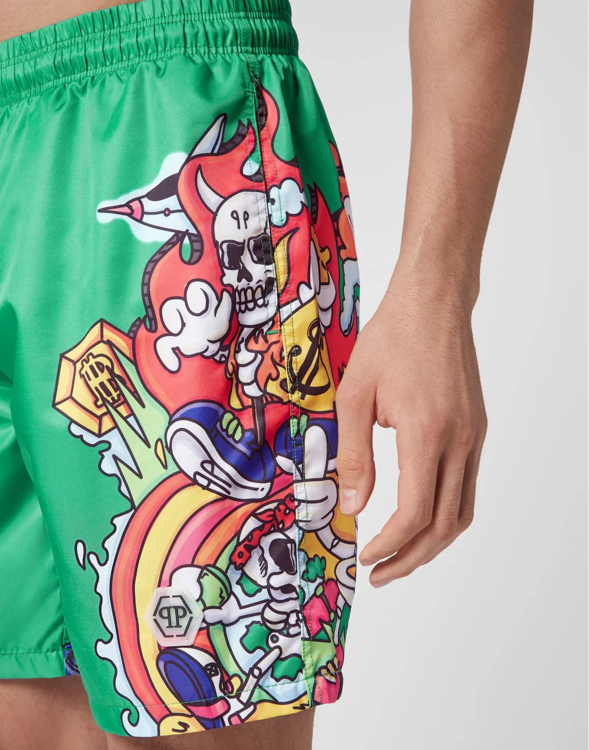 Swim-Trunks Skully Gang, цвет: Зеленый