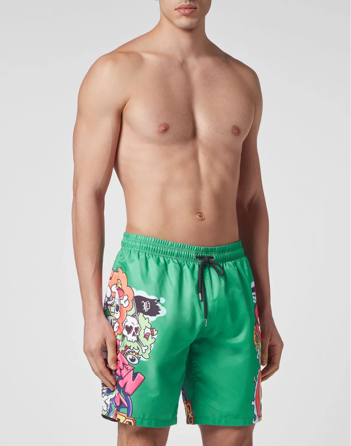 Swim-Trunks Skully Gang, цвет: Зеленый