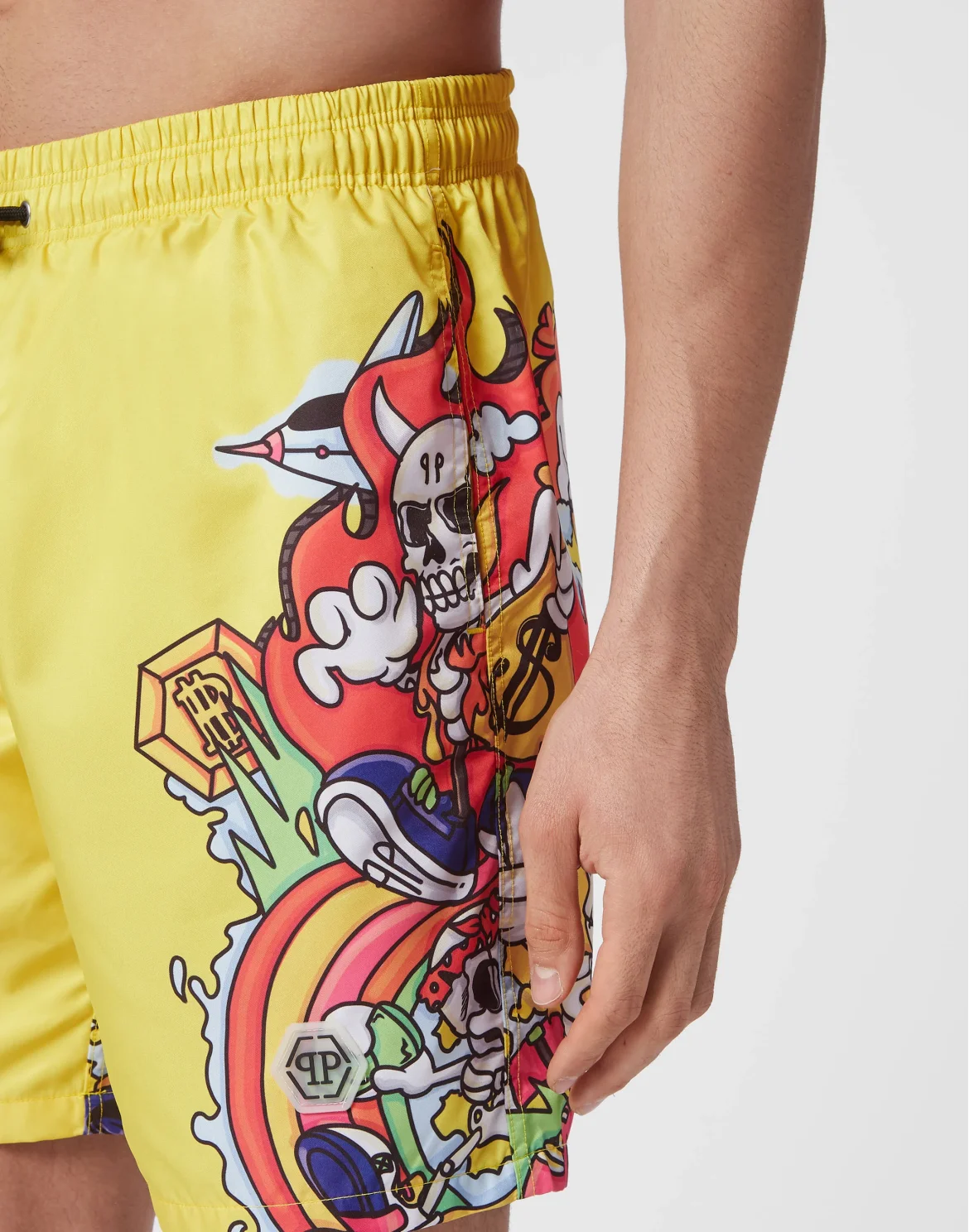 Swim-Trunks Skully Gang, цвет: Желтый