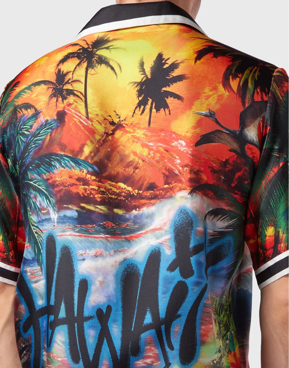 Silk Bowling Shirt SS Hawaii, цвет: Мультиколор