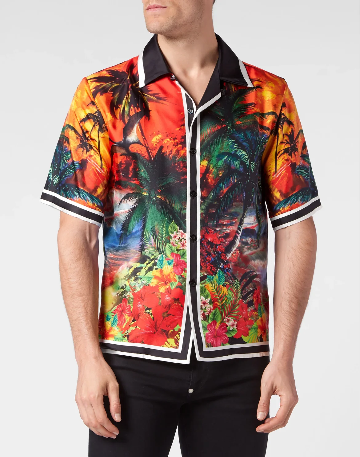 Silk Bowling Shirt SS Hawaii, цвет: Мультиколор