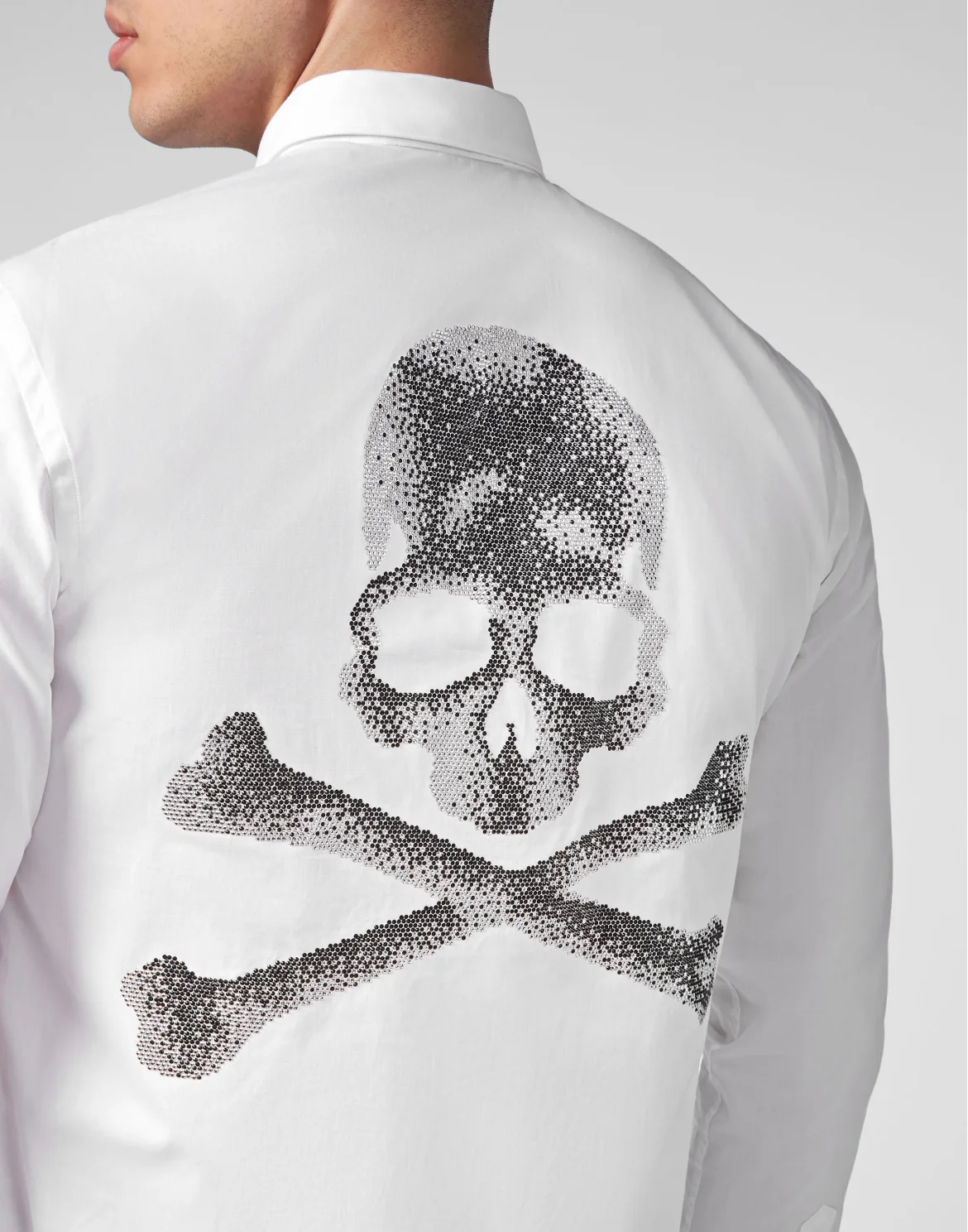 Shirt Sugar Daddy Cut LS Skull&Bones, цвет: Белый