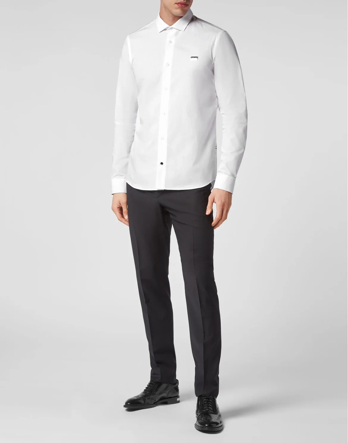 Shirt Sugar Daddy Cut LS Skull&Bones, цвет: Белый