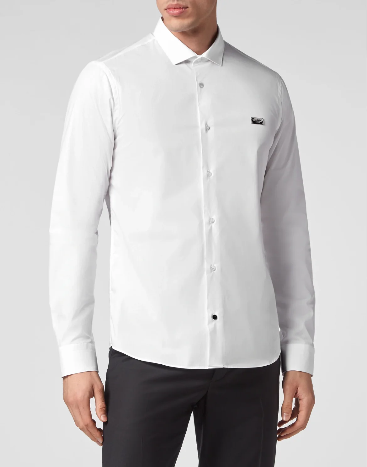 Shirt Sugar Daddy Cut LS Skull&Bones, цвет: Белый