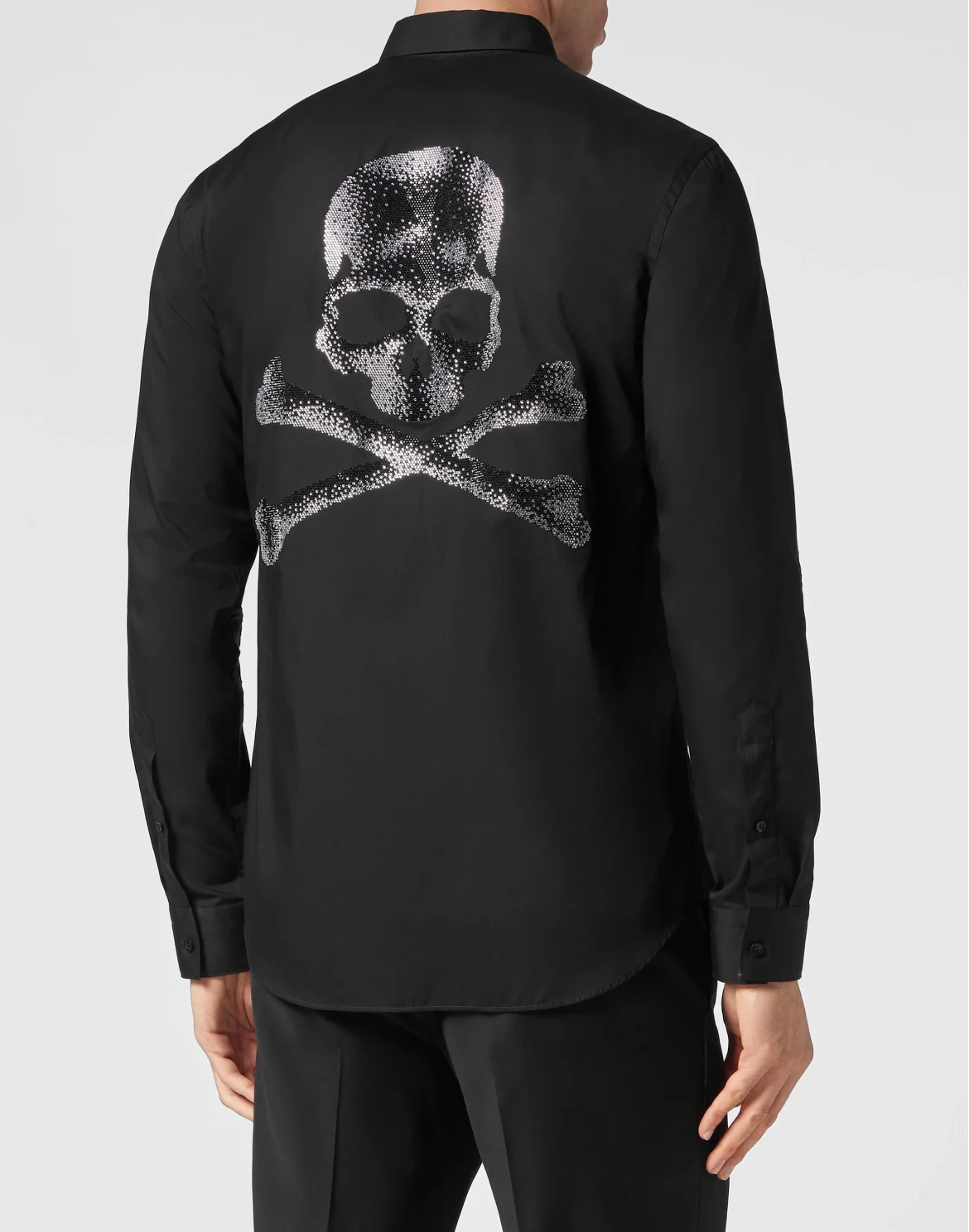 Shirt Sugar Daddy Cut LS Skull&Bones, цвет: Черный