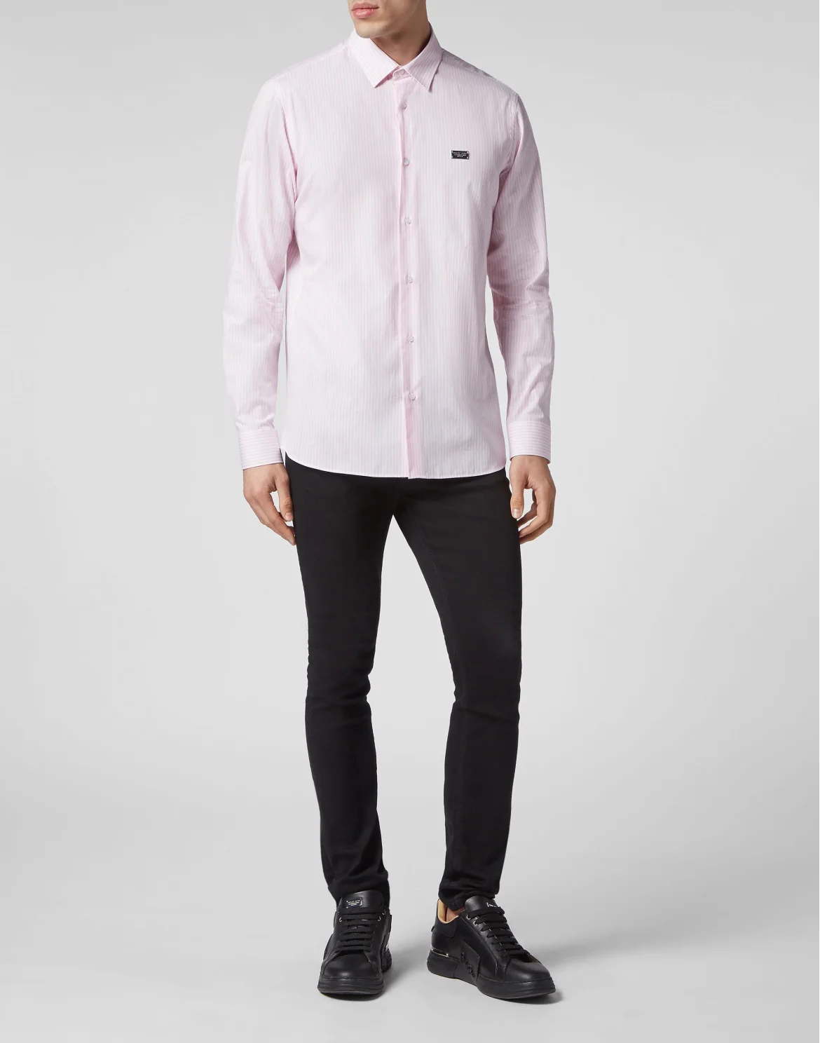 Shirt Slim Fit LS Skull&Bones, цвет: Розовый