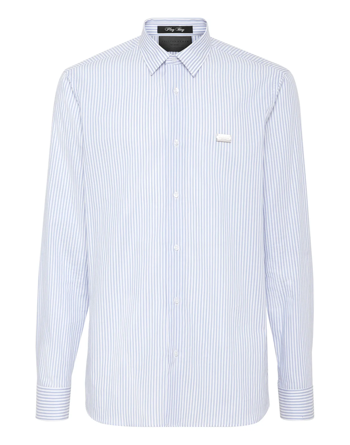 Shirt Slim Fit LS Skull&Bones, цвет: Голубой