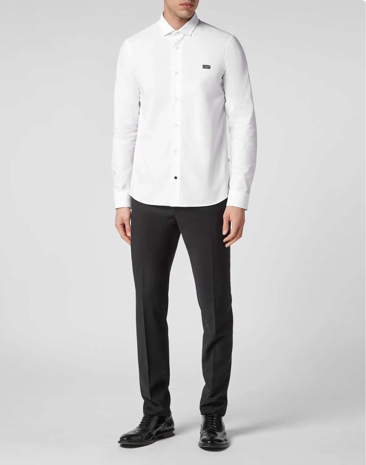 Shirt Sugar Daddy Cut LS Snake, цвет: Белый