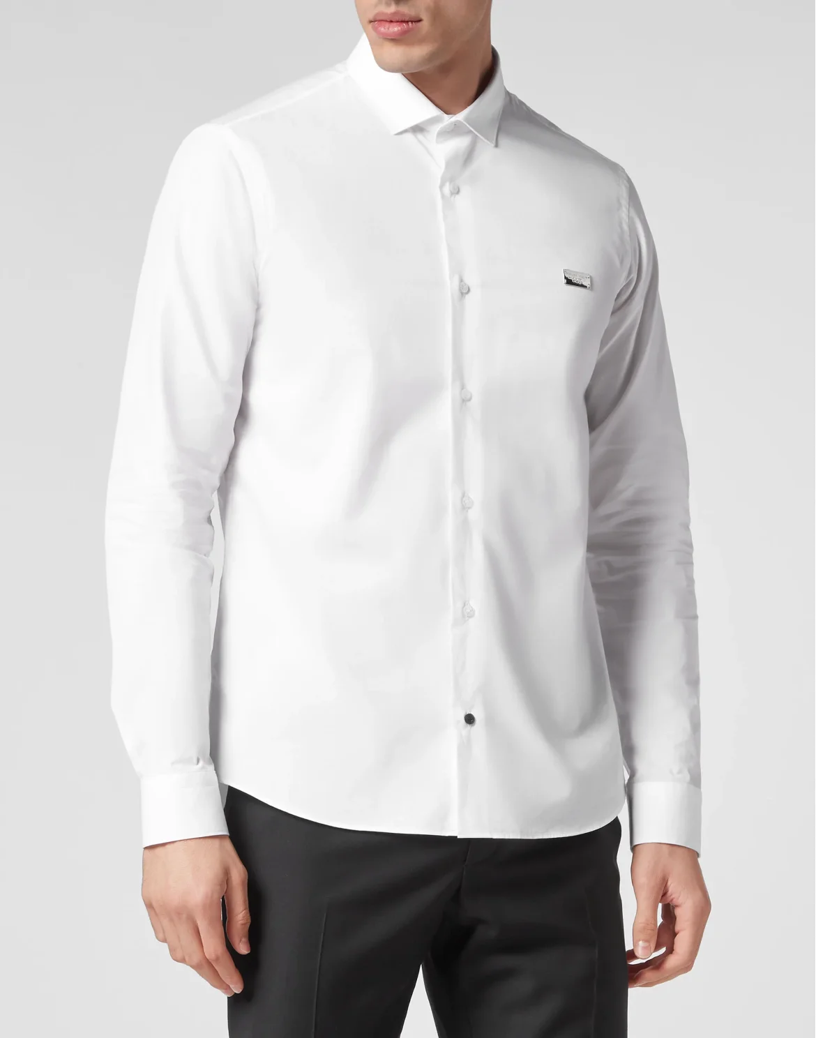 Shirt Sugar Daddy Cut LS Snake, цвет: Белый