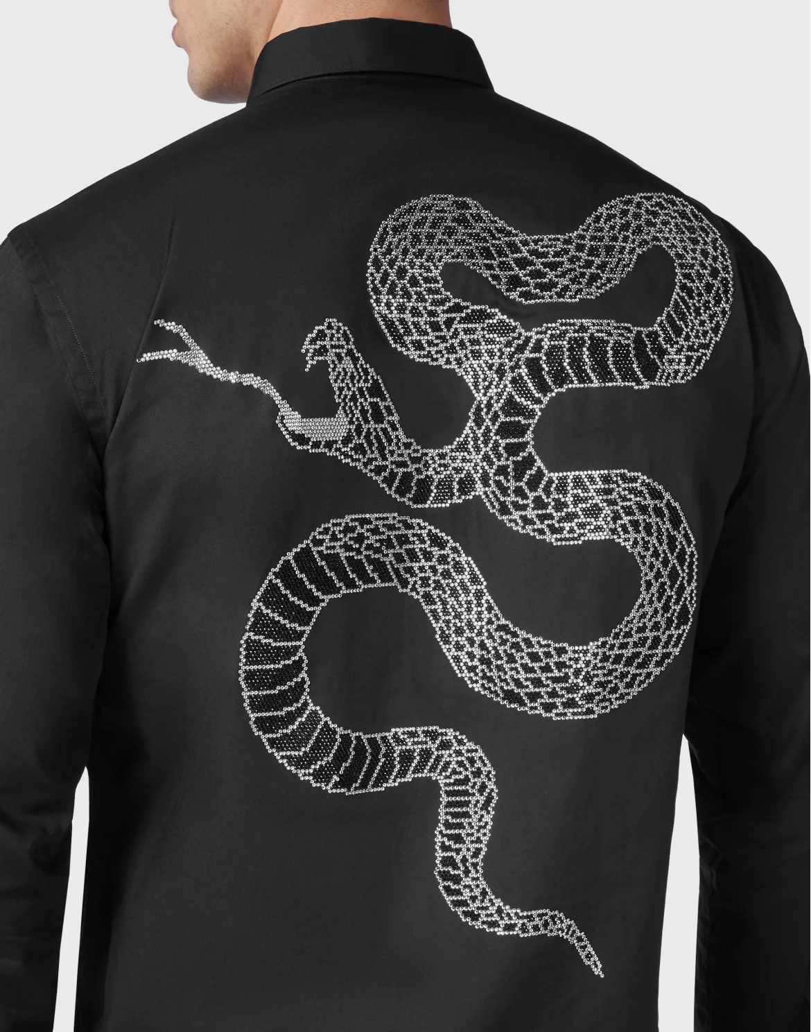 Shirt Sugar Daddy Cut LS Snake, цвет: Черный