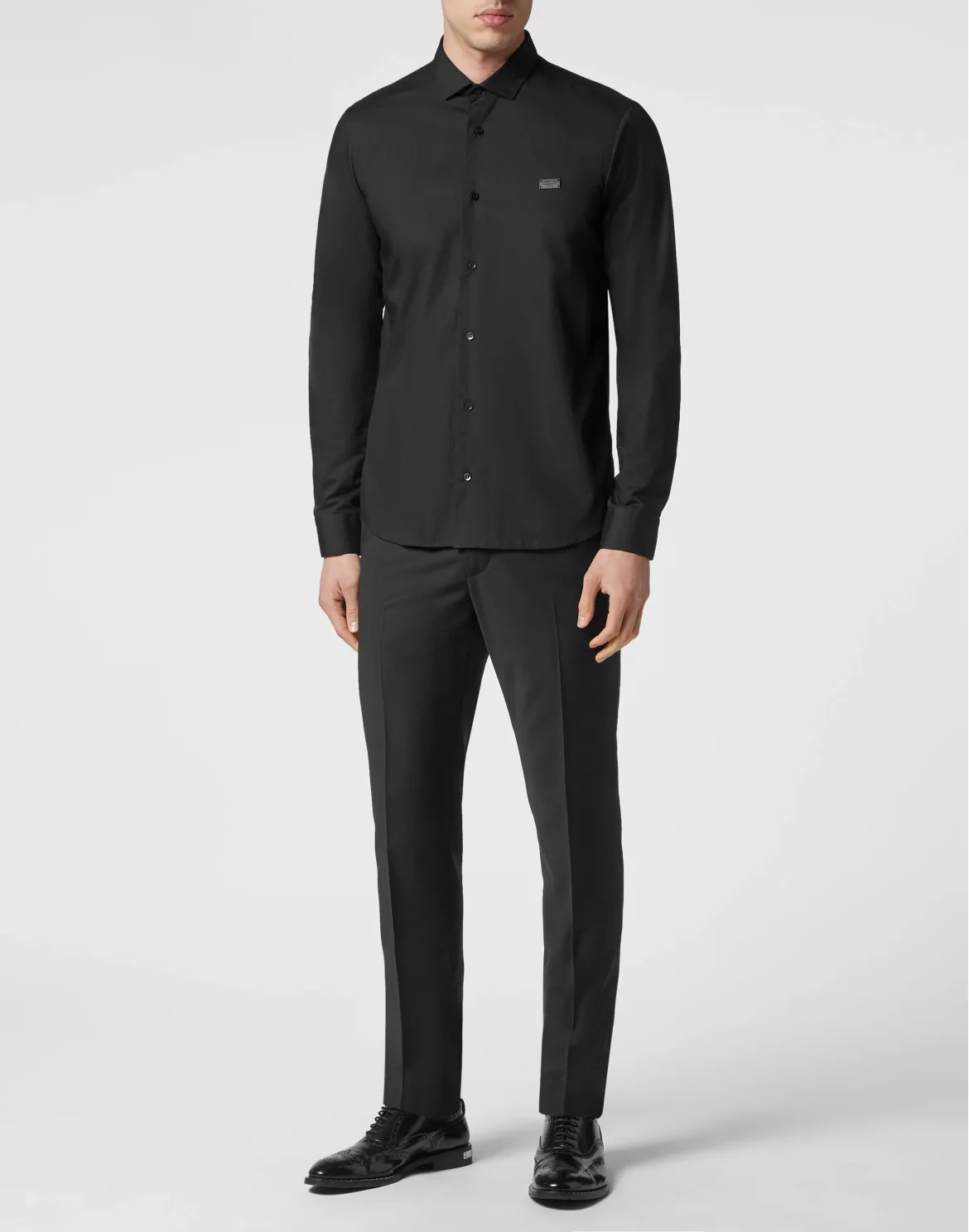Shirt Sugar Daddy Cut LS Snake, цвет: Черный