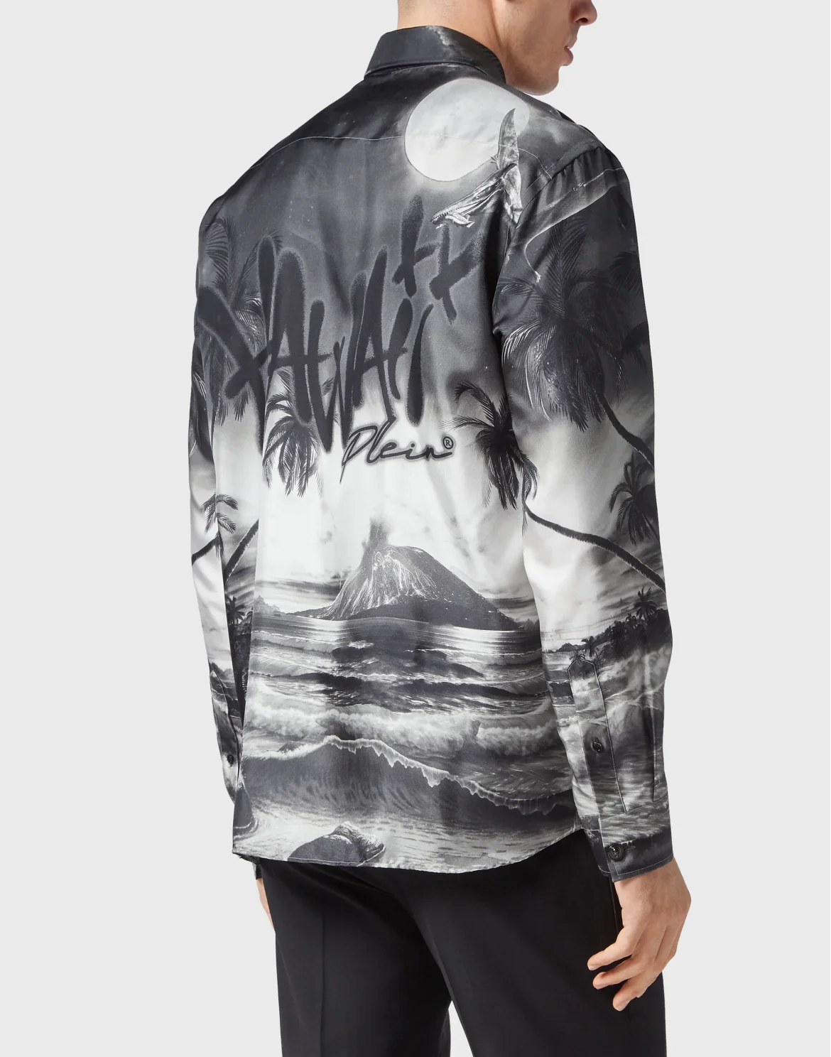 Silk Dandy Shirt Hawaii, цвет: Черный