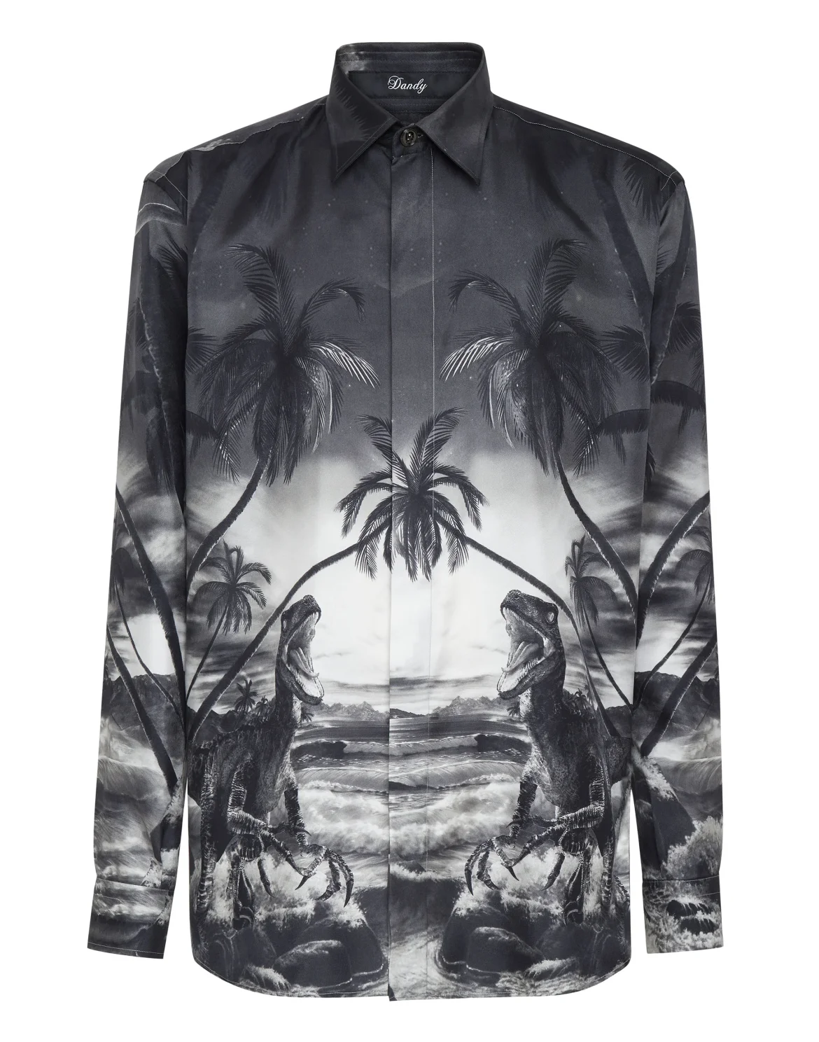 Silk Dandy Shirt Hawaii, цвет: Черный