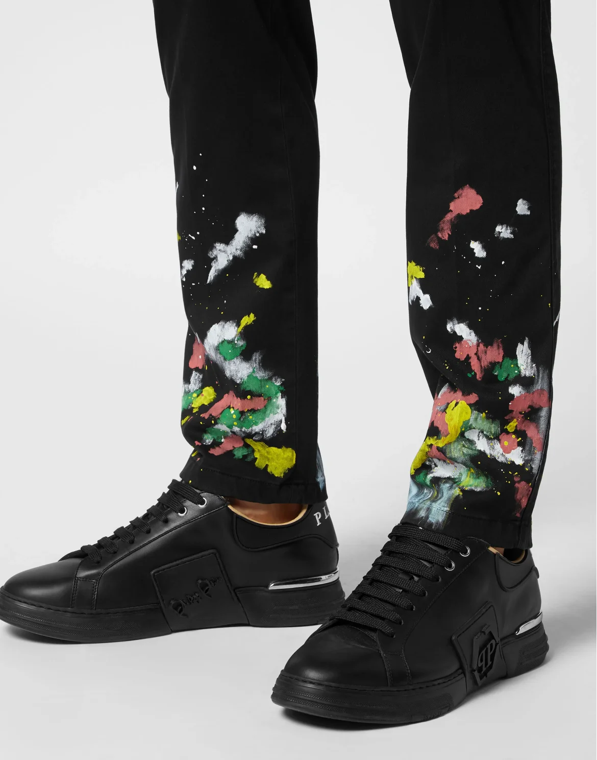 Chinos Trousers Dripping, цвет: Черный