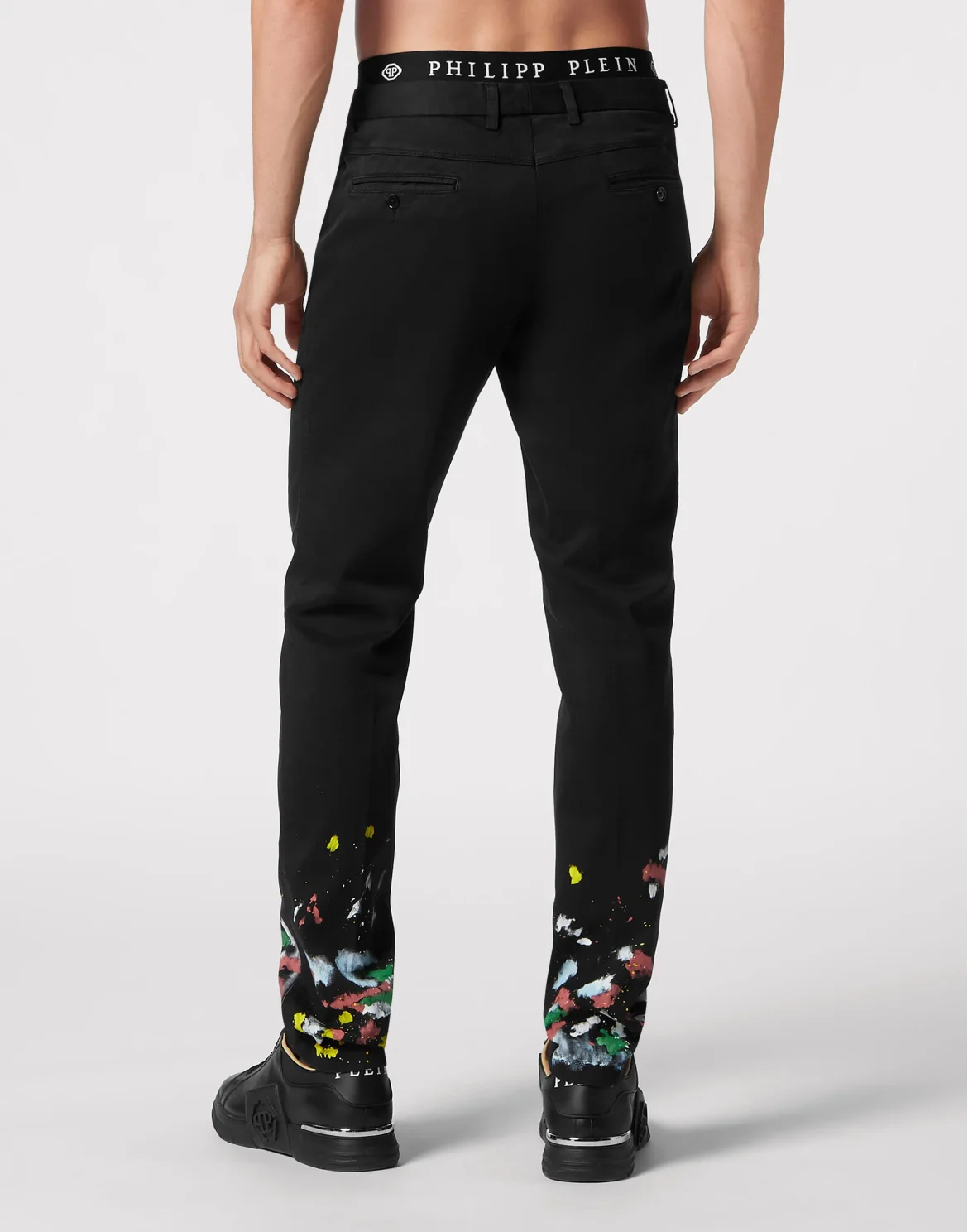 Chinos Trousers Dripping, цвет: Черный