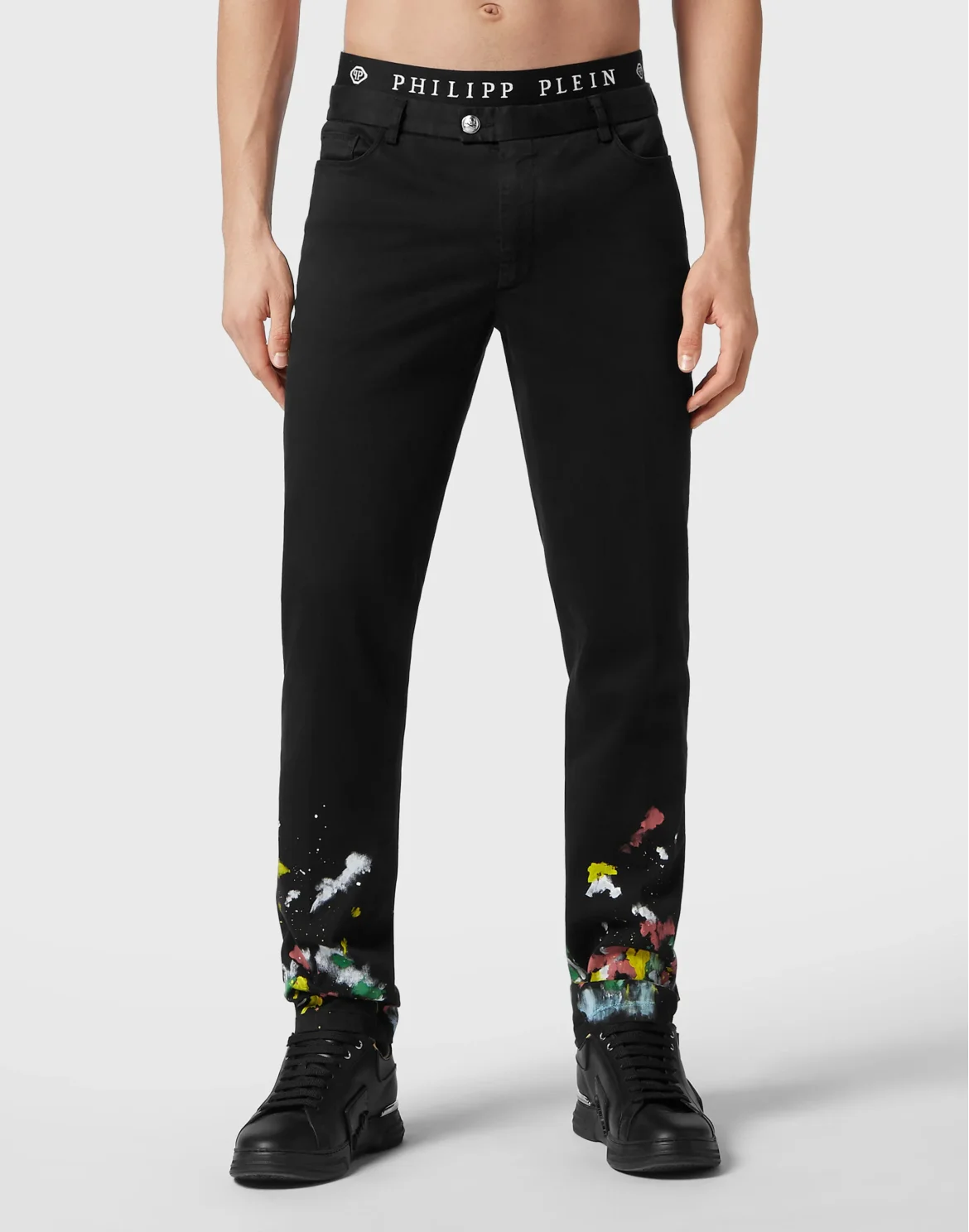 Chinos Trousers Dripping, цвет: Черный