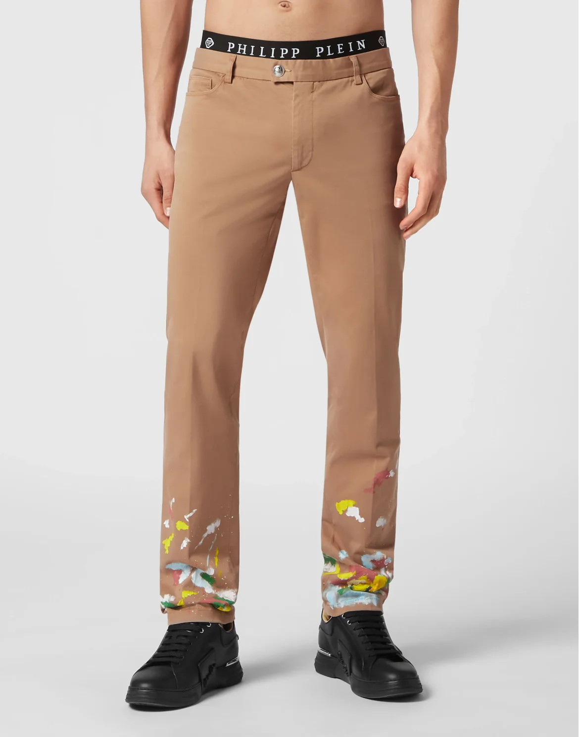 Chinos Trousers Dripping, цвет: Бежевый
