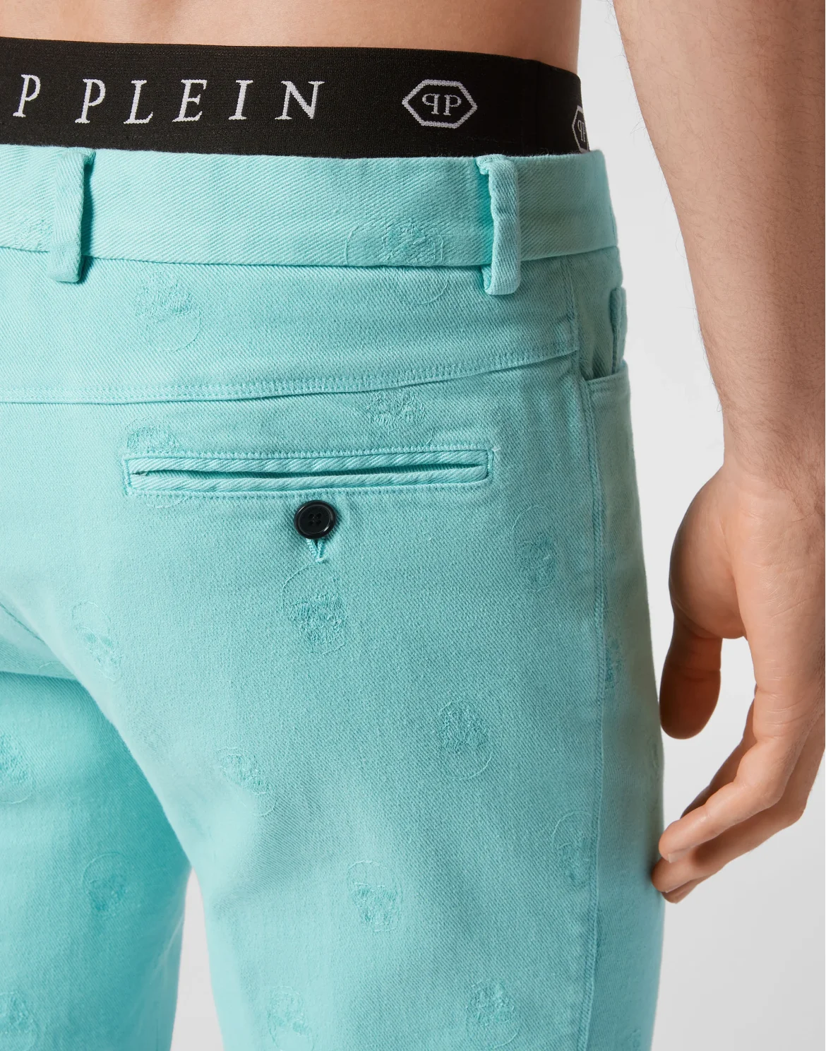 Chinos Trousers Skull, цвет: Голубой