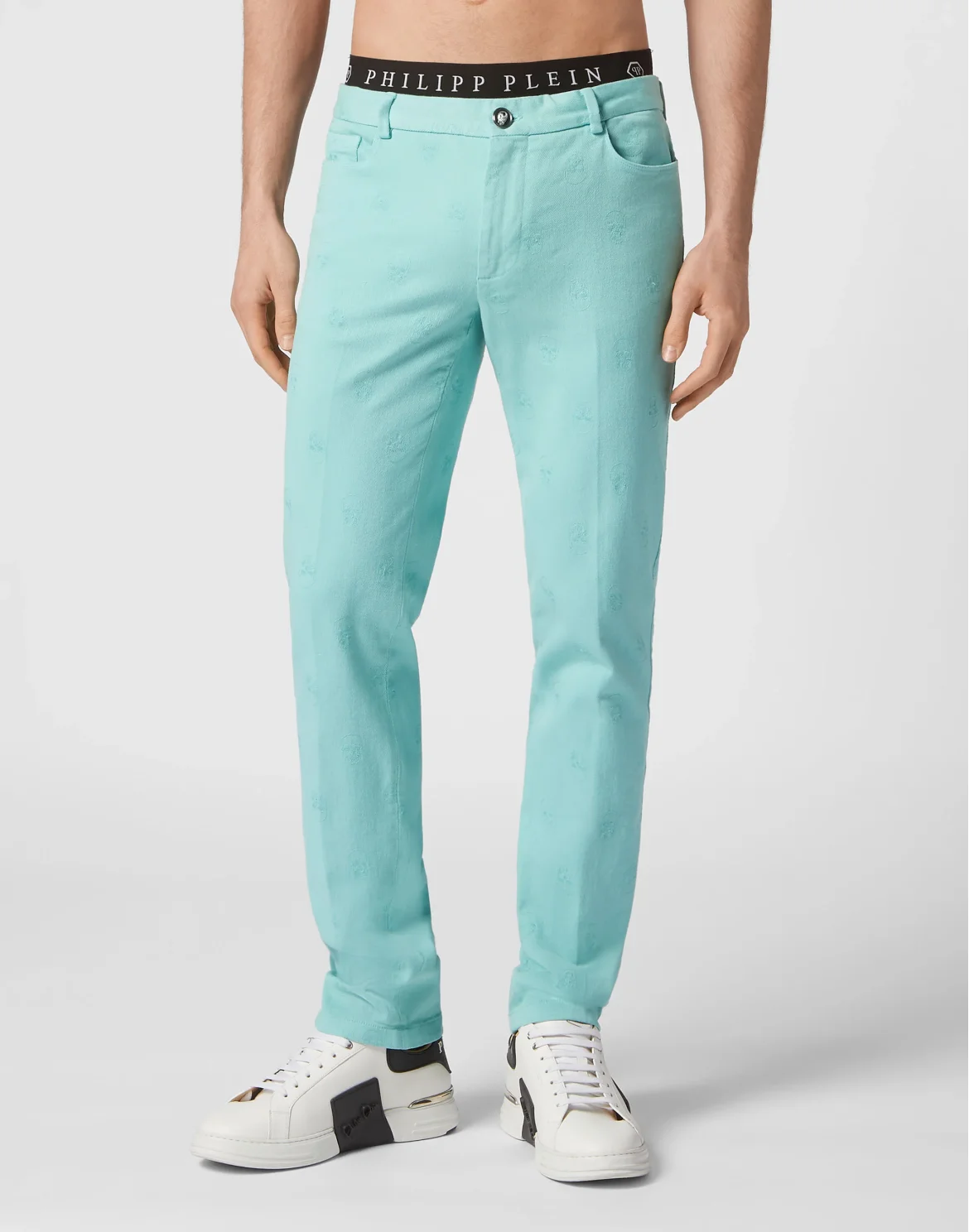 Chinos Trousers Skull, цвет: Голубой