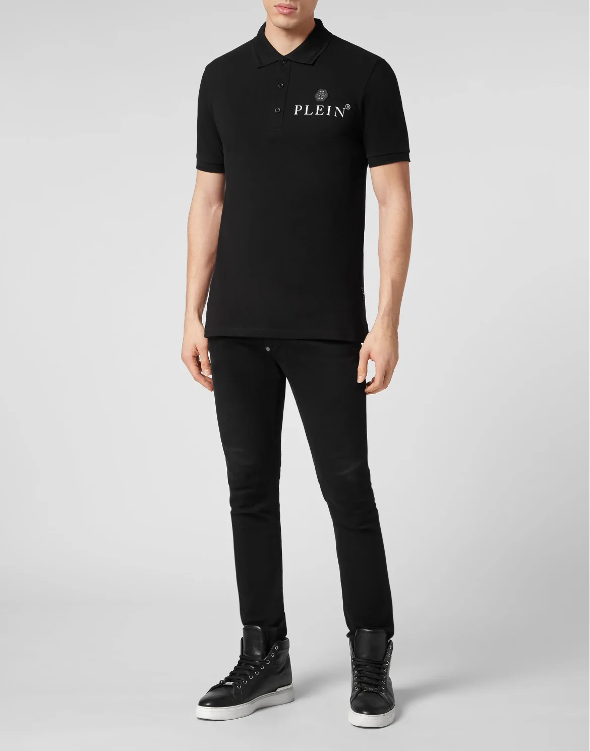 Slim Fit Polo shirt SS, цвет: Черный