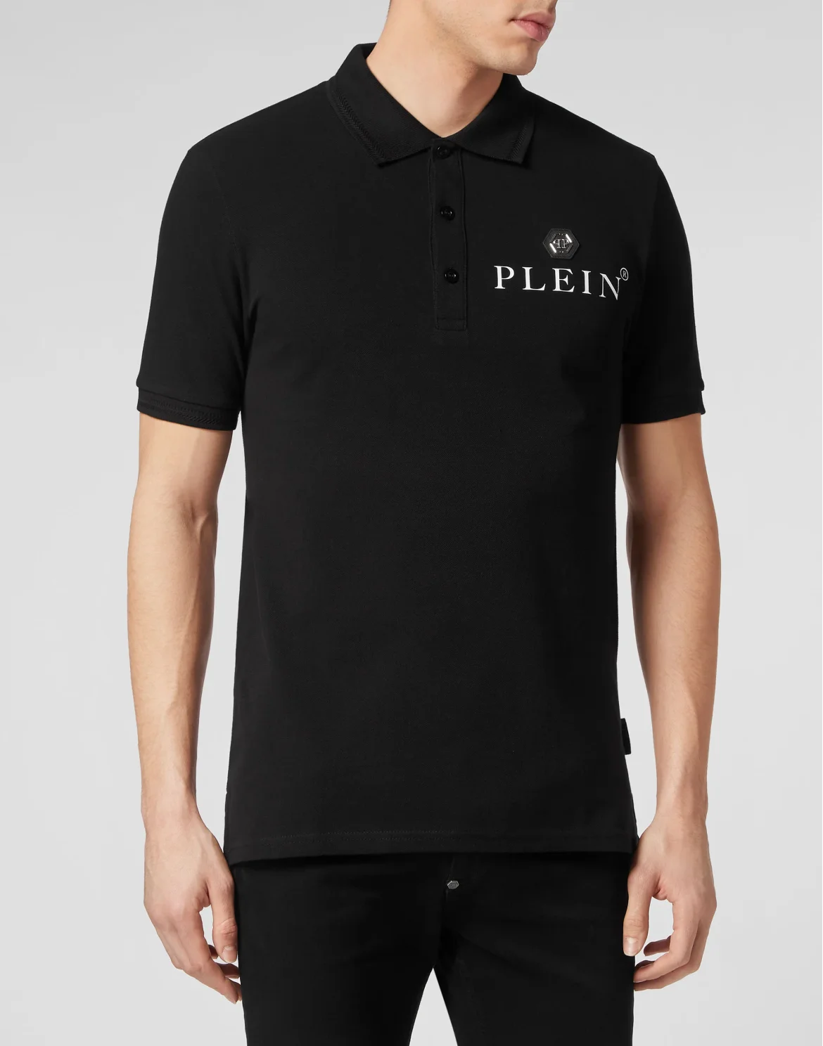 Slim Fit Polo shirt SS, цвет: Черный