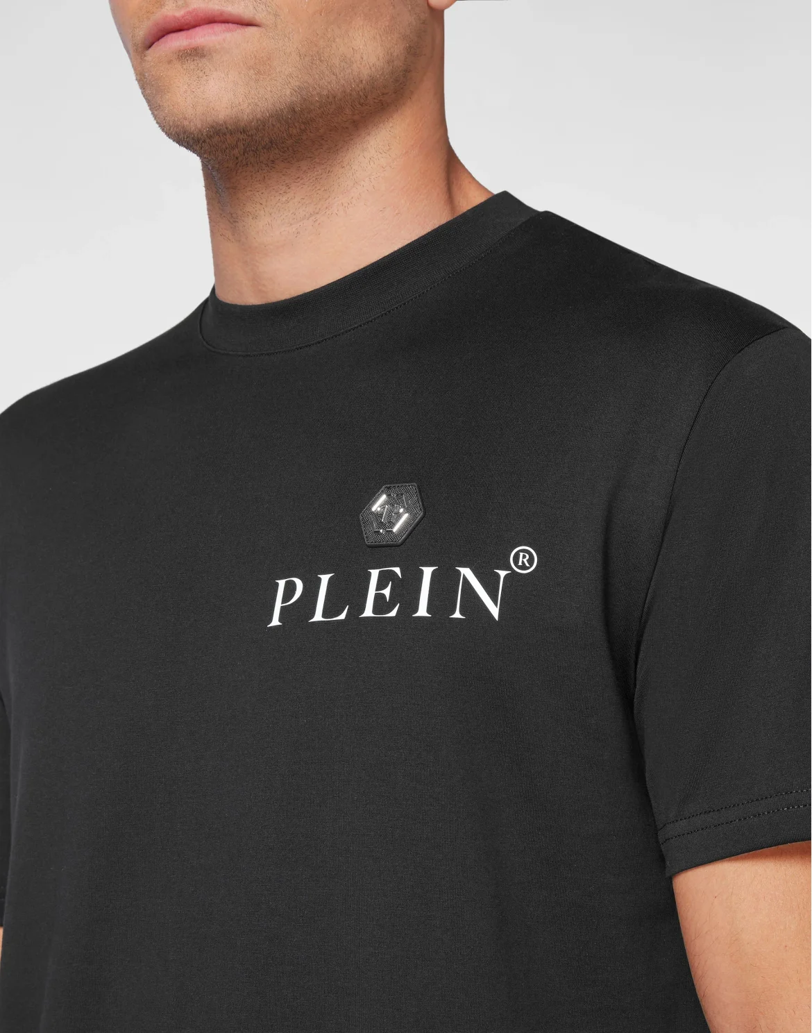 T-shirt Round Neck SS Hexagon, цвет: Черный