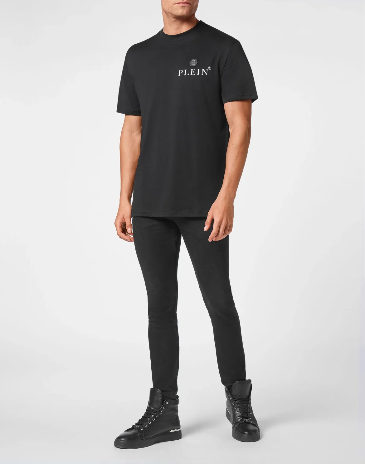T-shirt Round Neck SS Hexagon, цвет: Черный