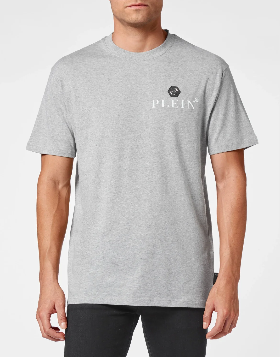 T-shirt Round Neck SS Hexagon, цвет: Серый