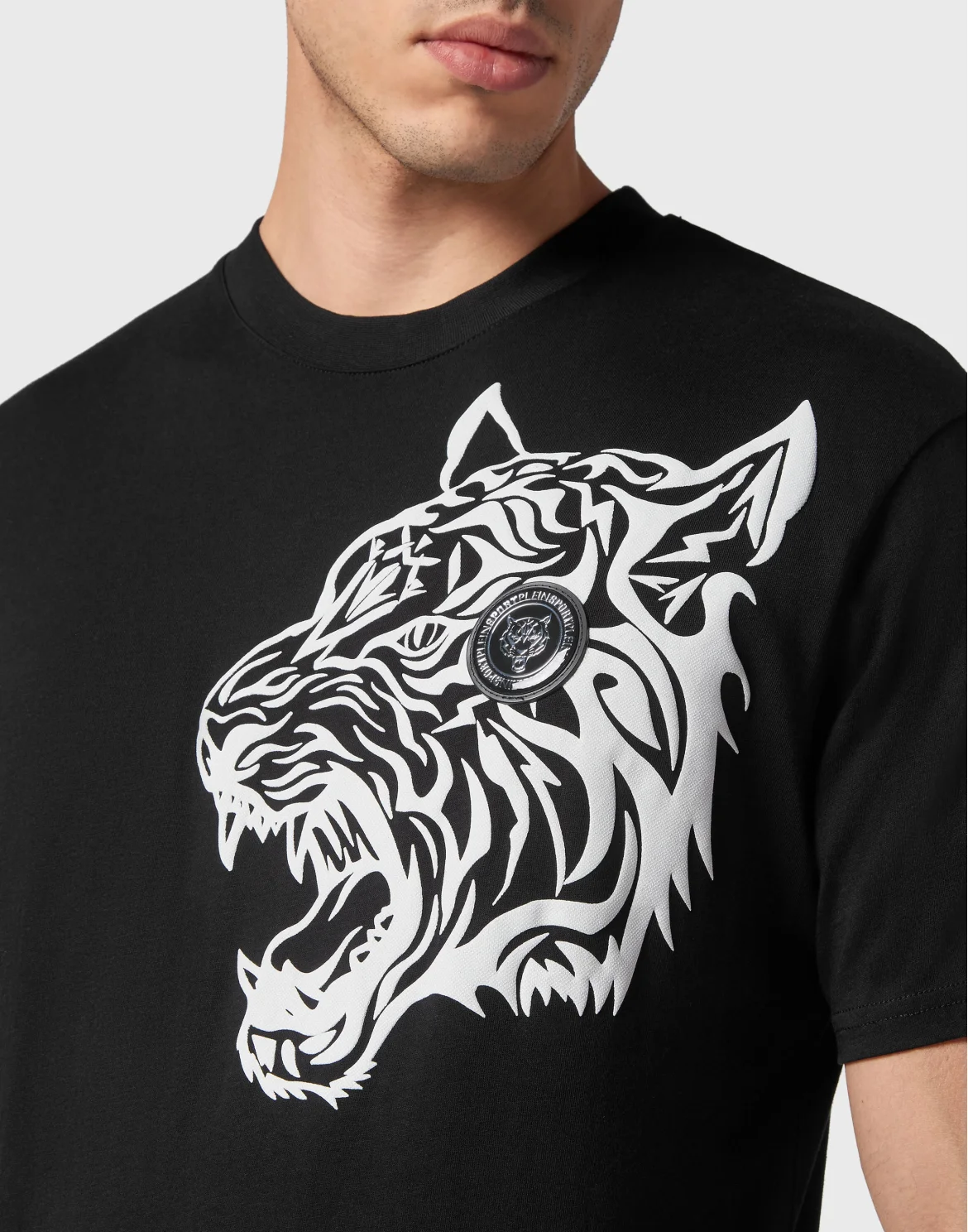 T-shirt Round Neck SS Tiger, цвет: Черный