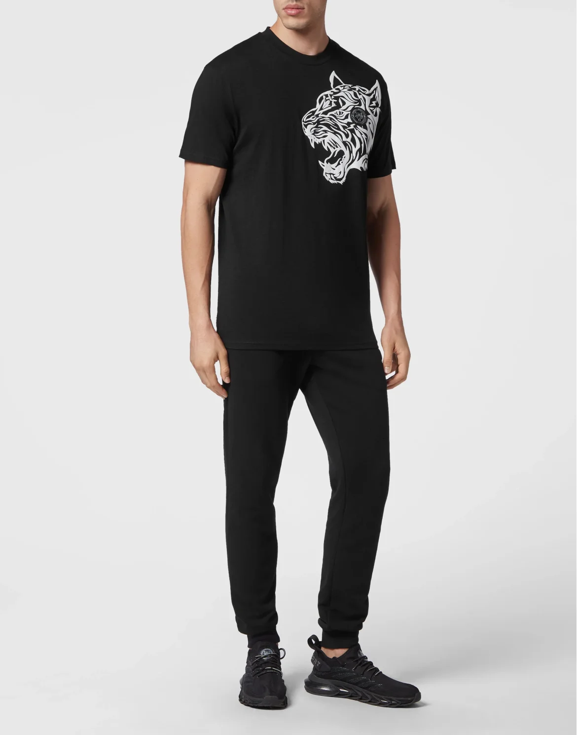 T-shirt Round Neck SS Tiger, цвет: Черный