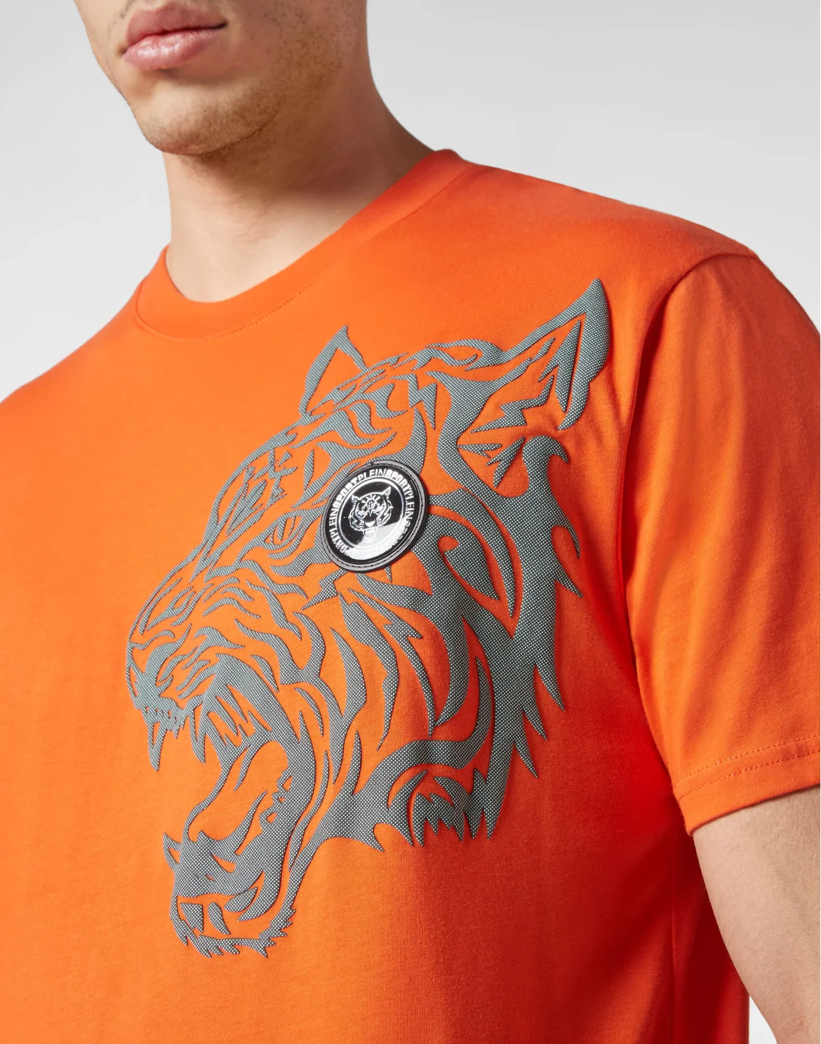 T-shirt Round Neck SS Tiger, цвет: Оранжевый
