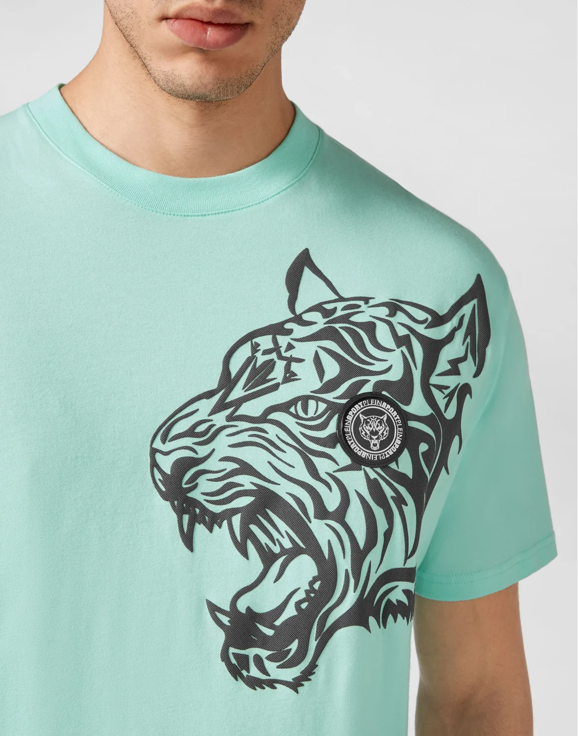 T-shirt Round Neck SS Tiger, цвет: Бирюзовый
