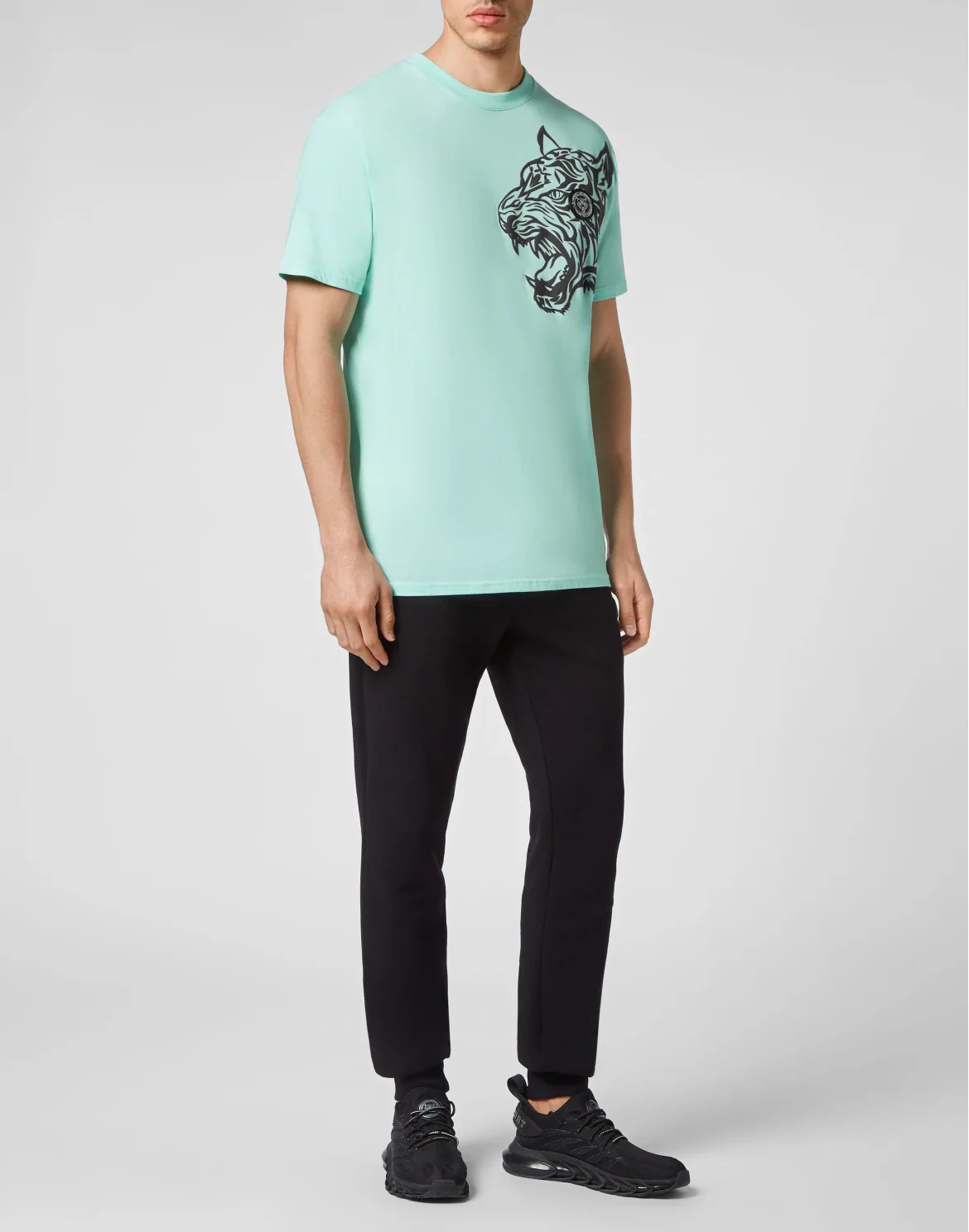 T-shirt Round Neck SS Tiger, цвет: Бирюзовый