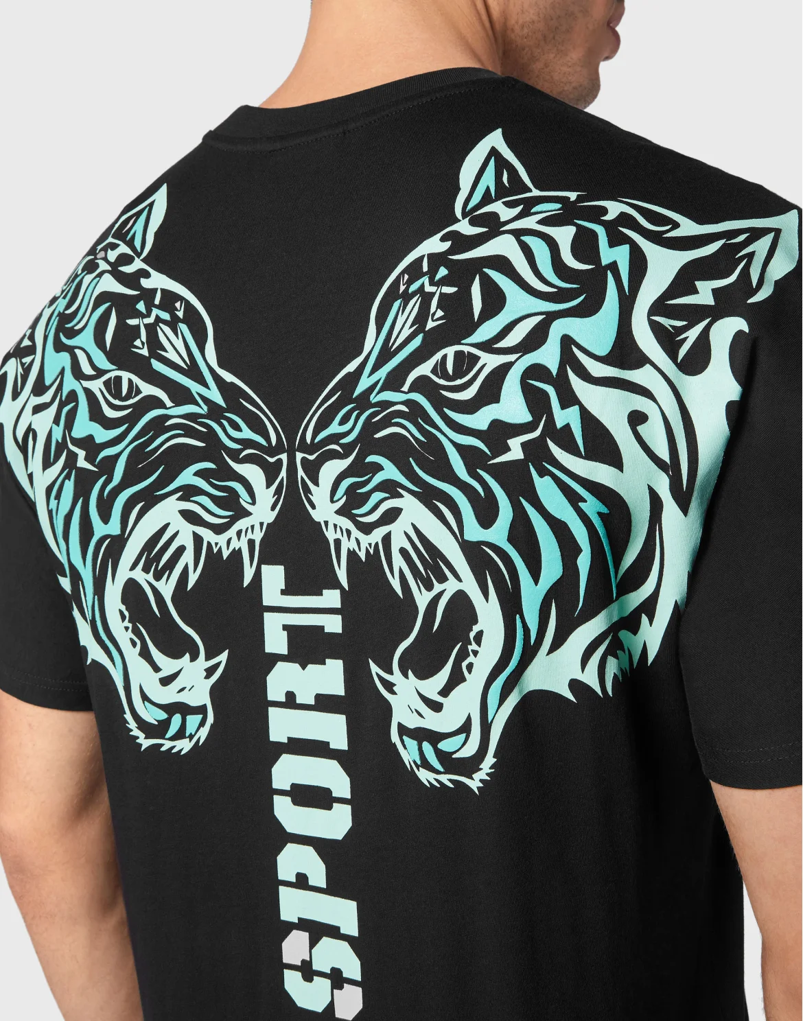 T-shirt Round Neck SS Tiger, цвет: Зеленый