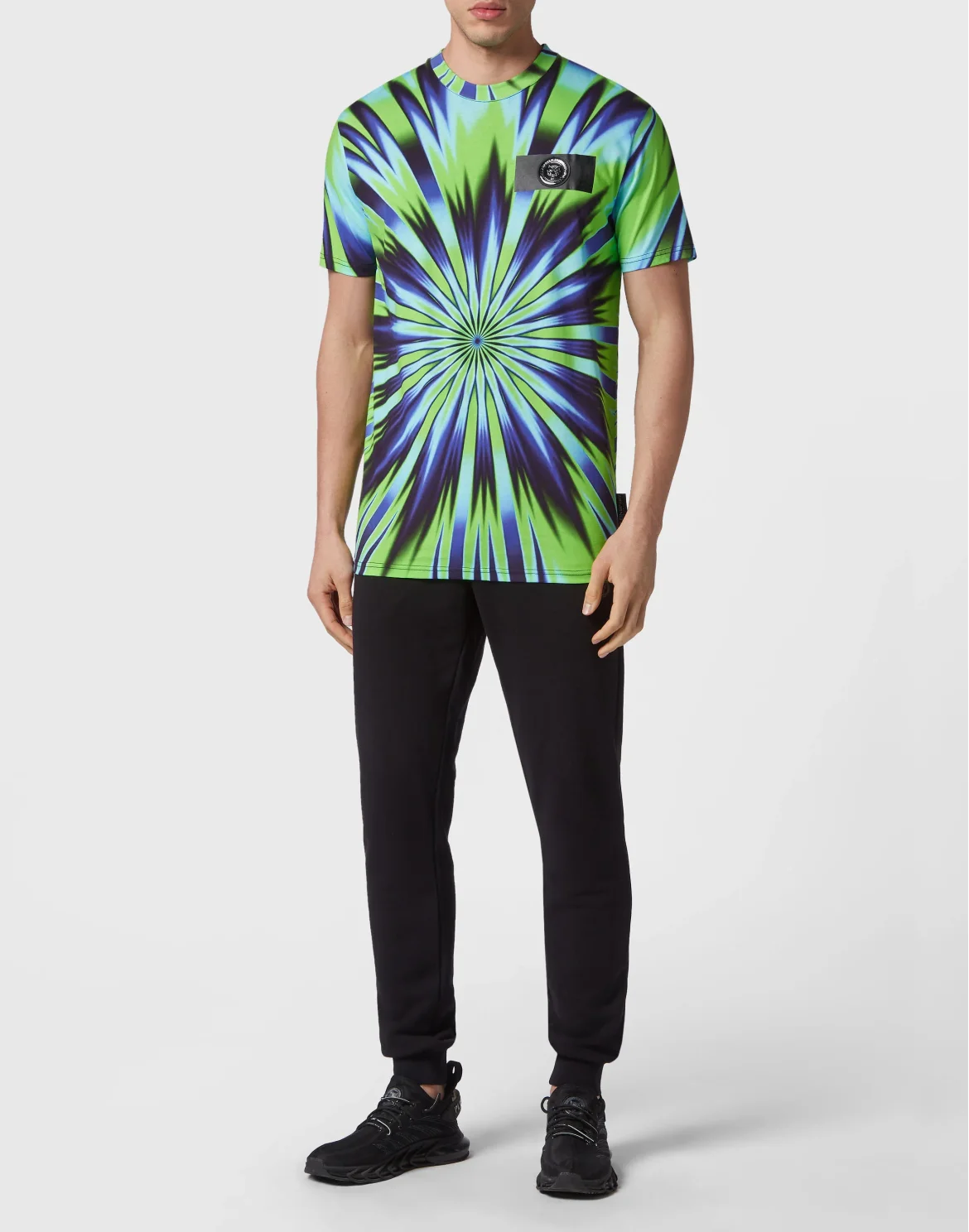 Tie-dye T-shirt Round Neck SS, цвет: Мультиколор