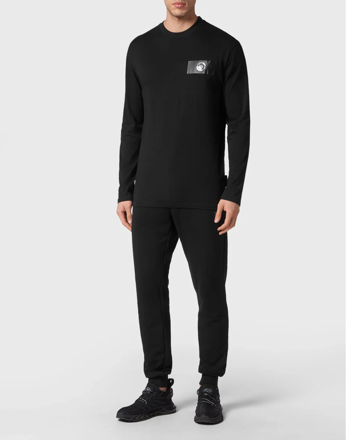 T-shirt Round Neck LS, цвет: Черный