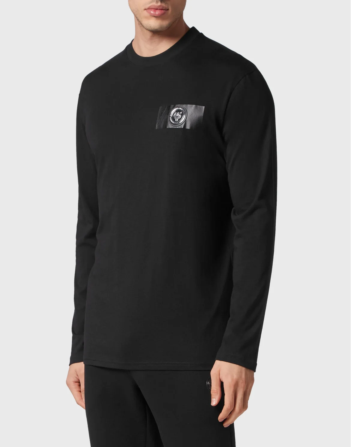 T-shirt Round Neck LS, цвет: Черный