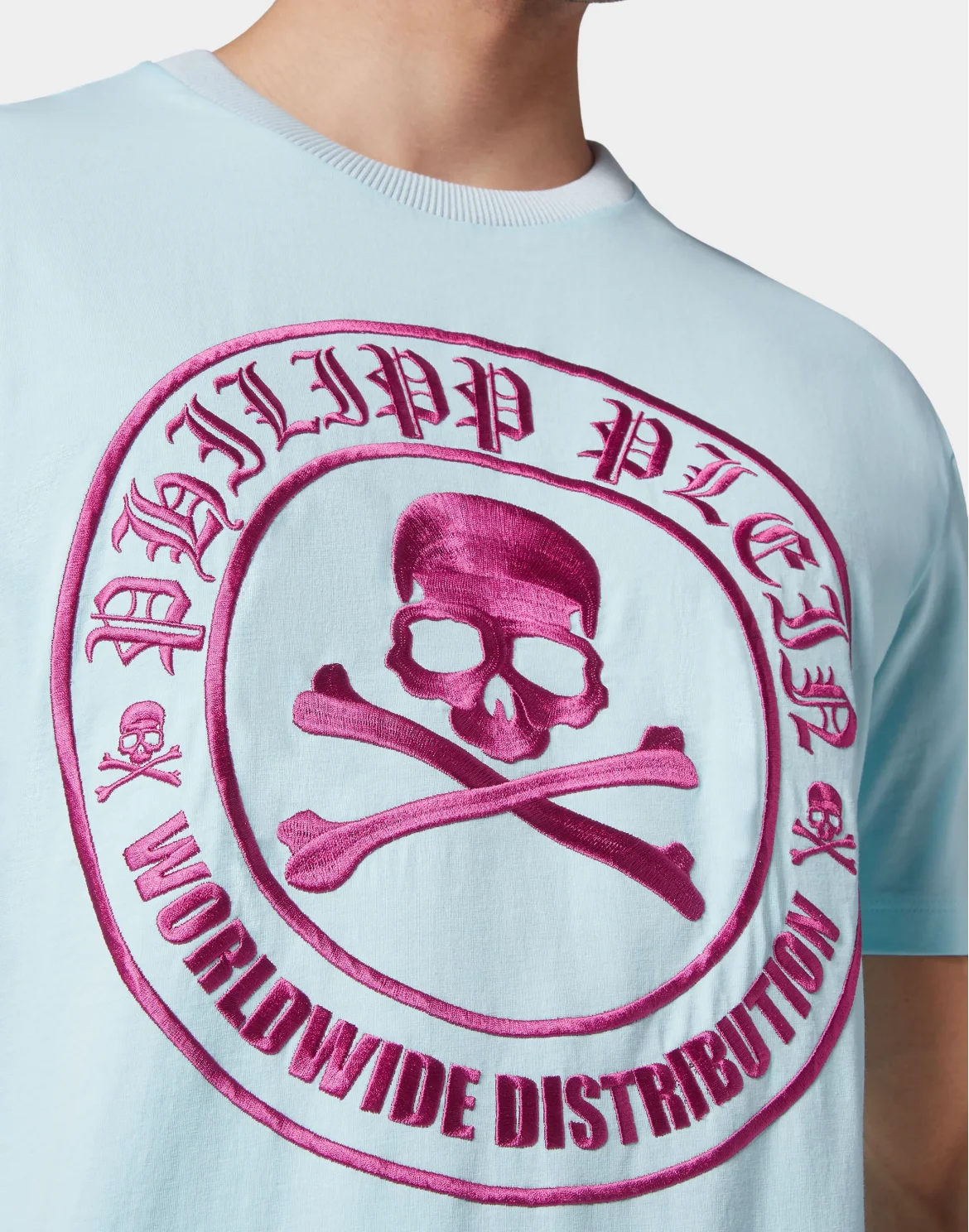 T-shirt Round Neck SS Skull&Bones, цвет: Розовый