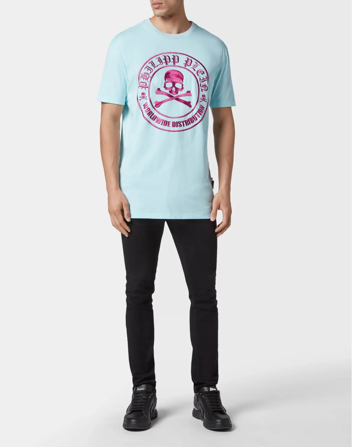 T-shirt Round Neck SS Skull&Bones, цвет: Розовый