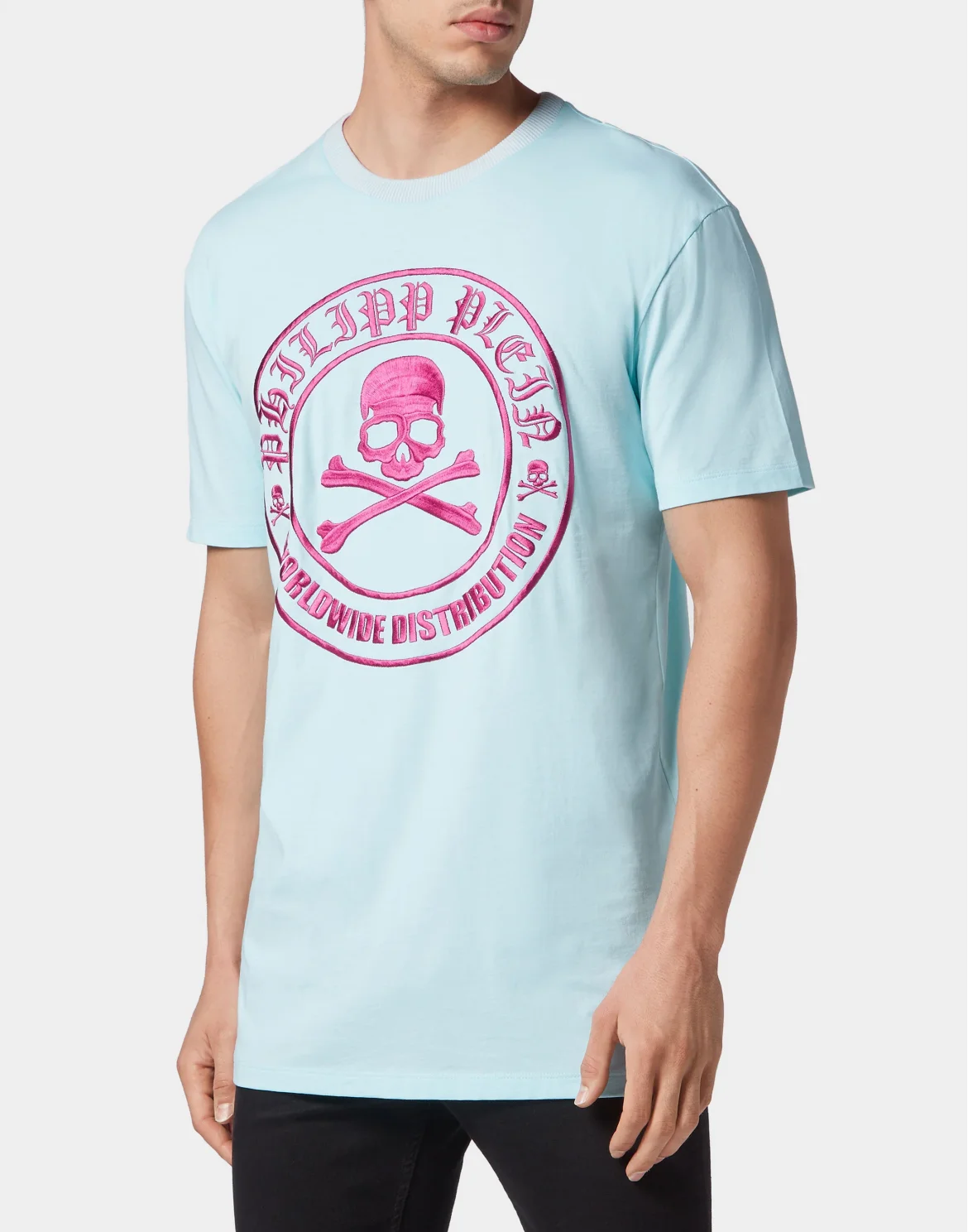 T-shirt Round Neck SS Skull&Bones, цвет: Розовый