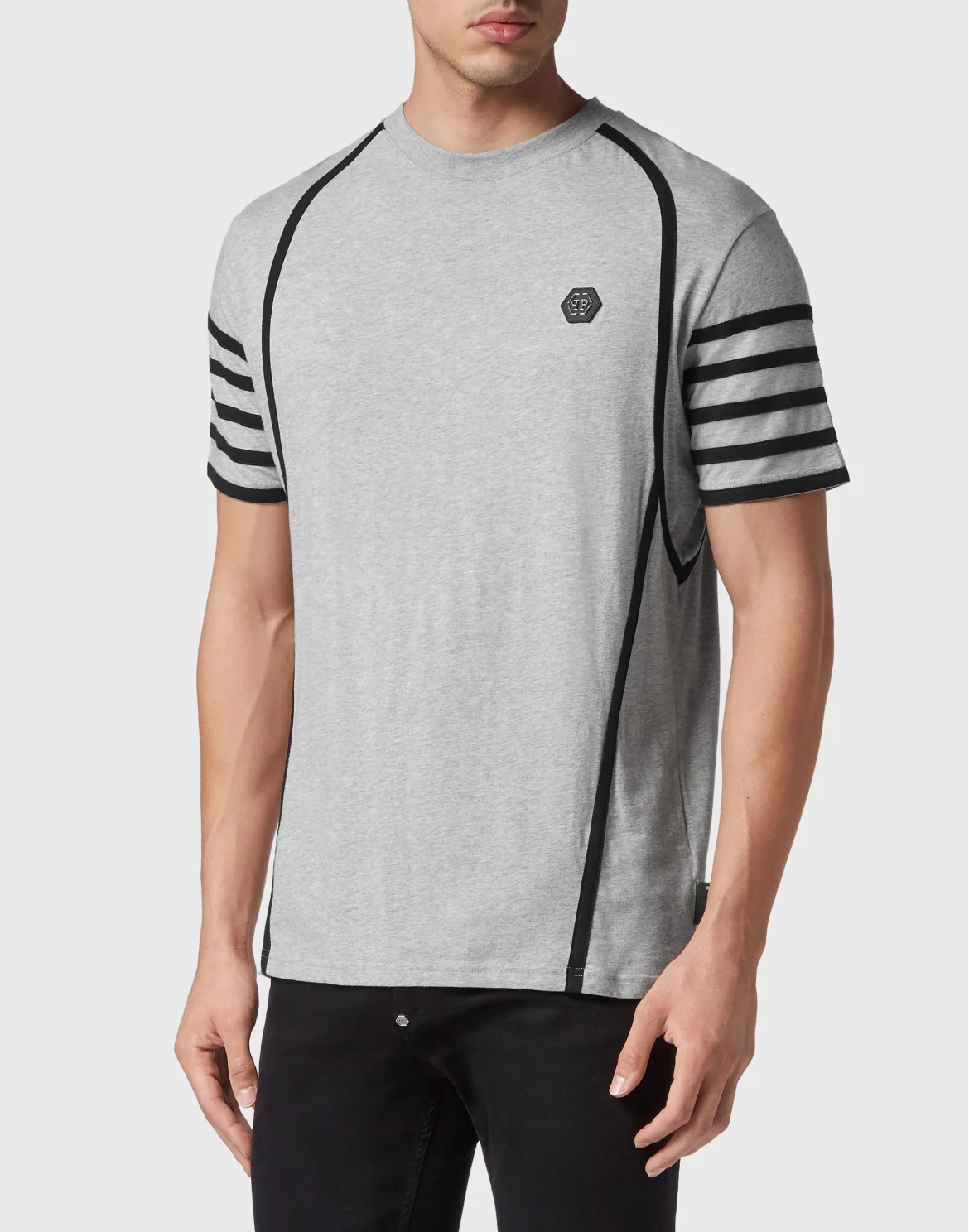 T-shirt Round Neck SS Skull&Bones, цвет: Серый