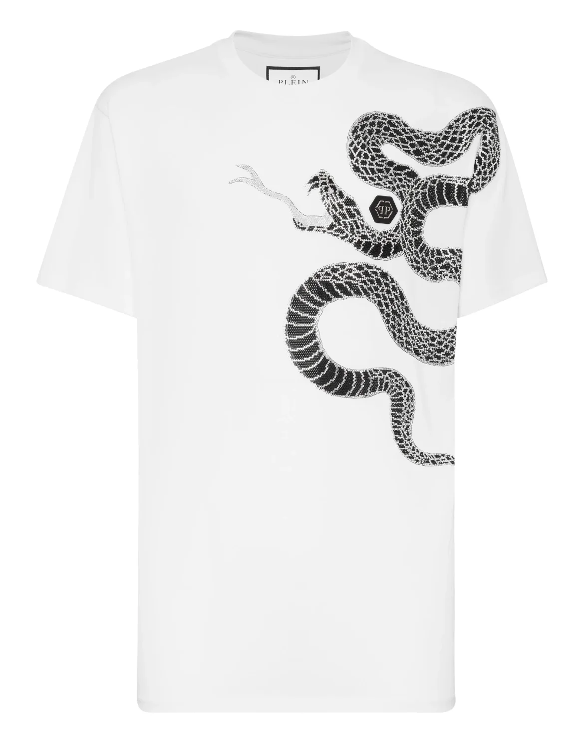 T-shirt Round Neck SS Snake, цвет: Белый