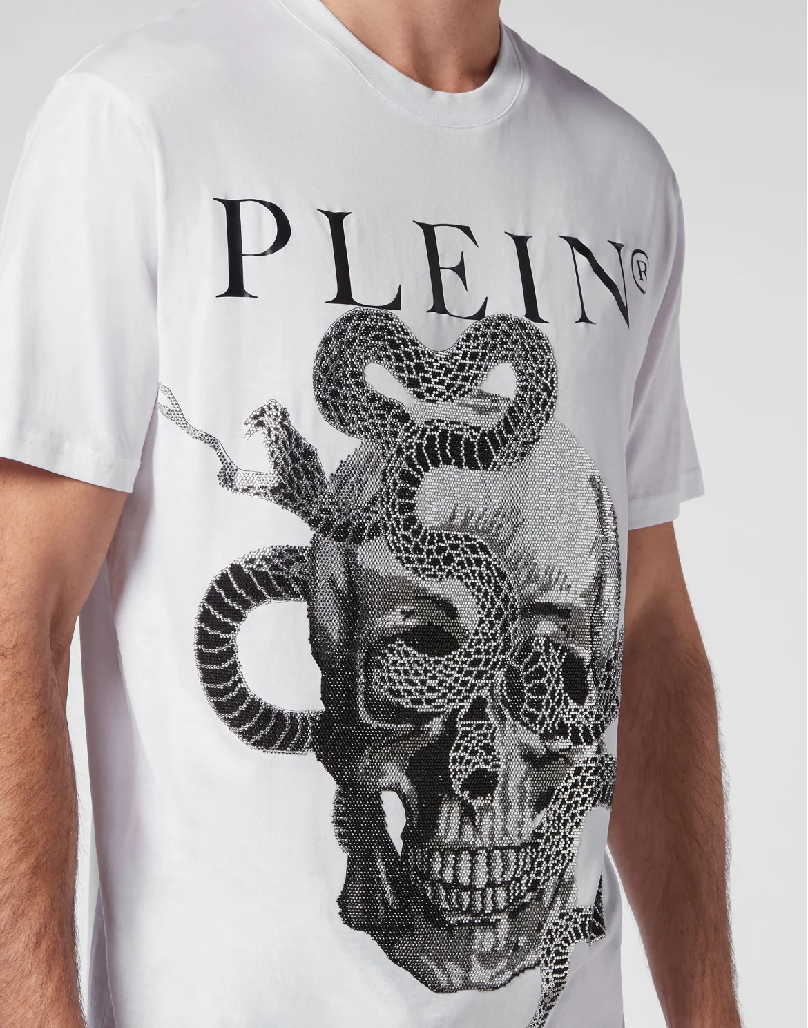T-shirt Round Neck SS Snake, цвет: Белый