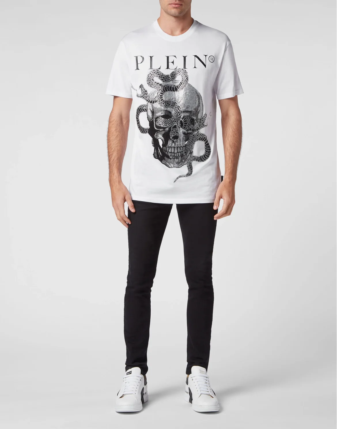 T-shirt Round Neck SS Snake, цвет: Белый