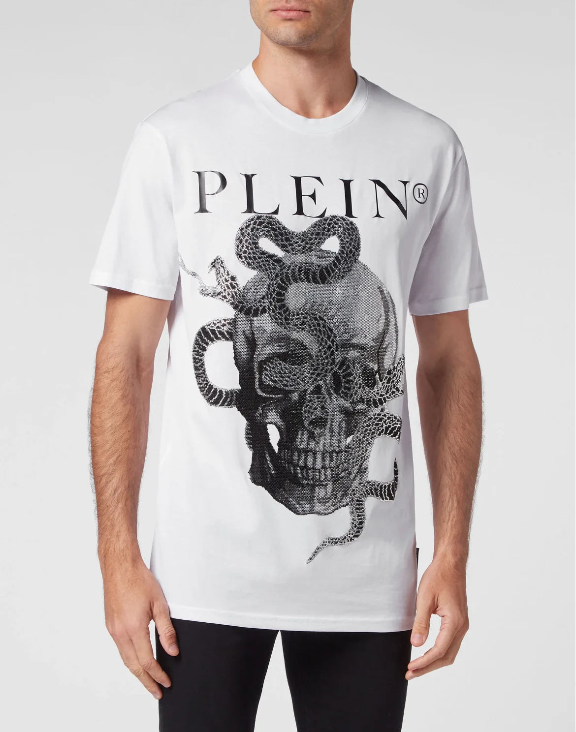 T-shirt Round Neck SS Snake, цвет: Белый