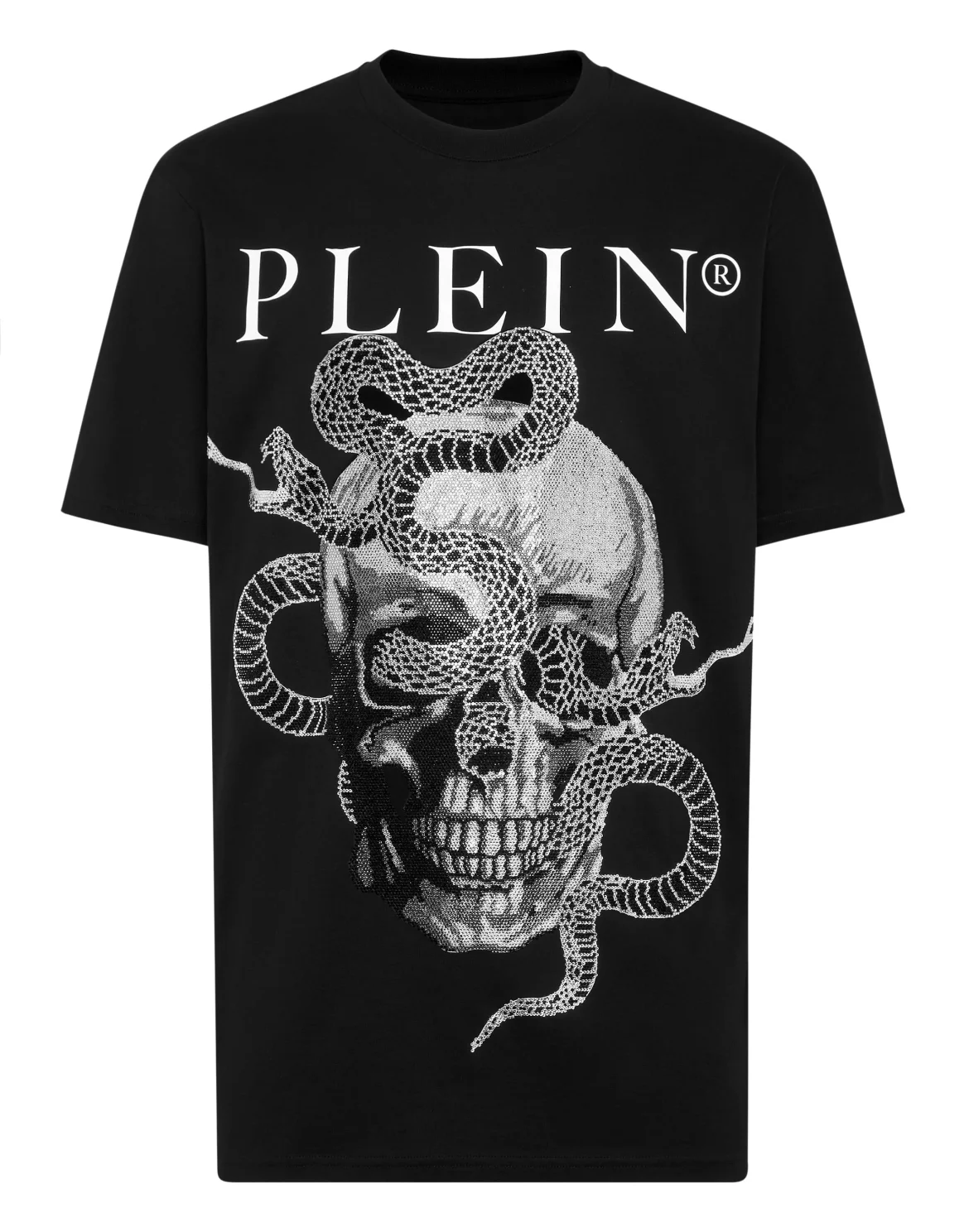 T-shirt Round Neck SS Snake, цвет: Черный