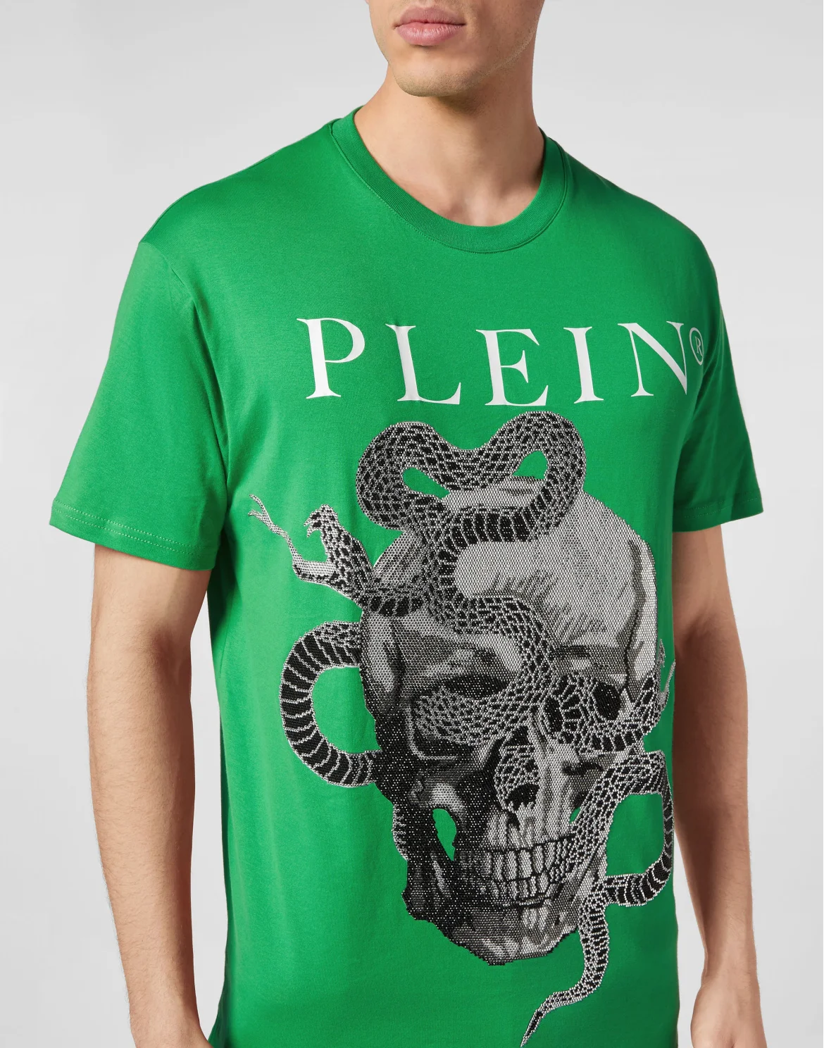 T-shirt Round Neck SS Snake, цвет: Зеленый